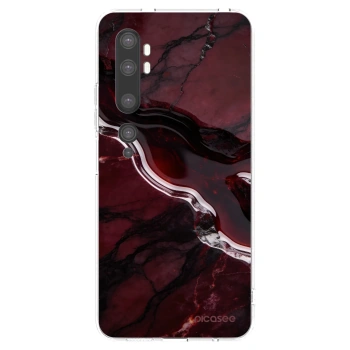 Picasee silikonový průhledný obal pro Xiaomi Mi Note 10 (Pro) - Cherry stone