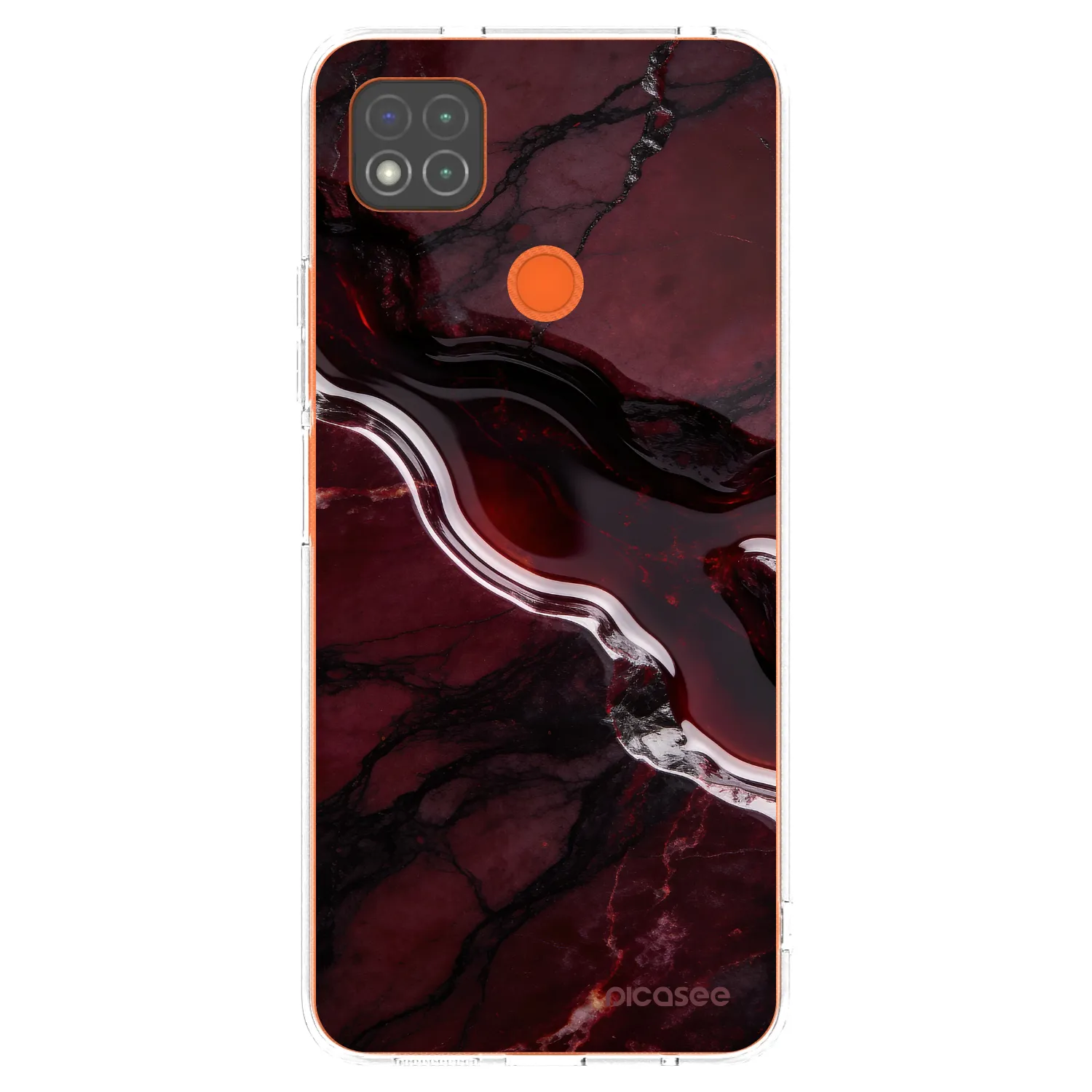 Picasee silikonový průhledný obal pro Xiaomi Redmi 9C - Cherry stone