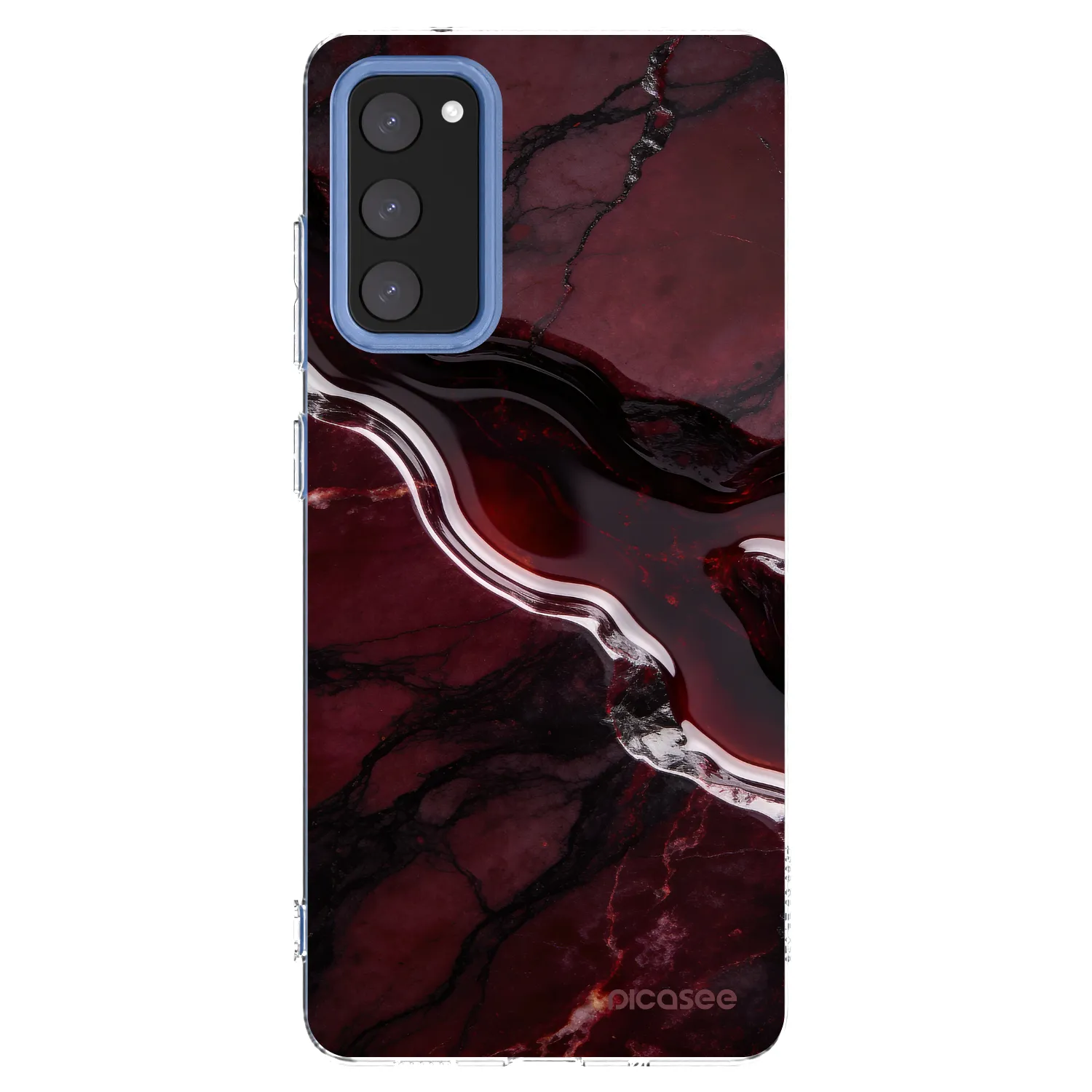 Picasee silikonový průhledný obal pro Samsung Galaxy S20 FE - Cherry stone