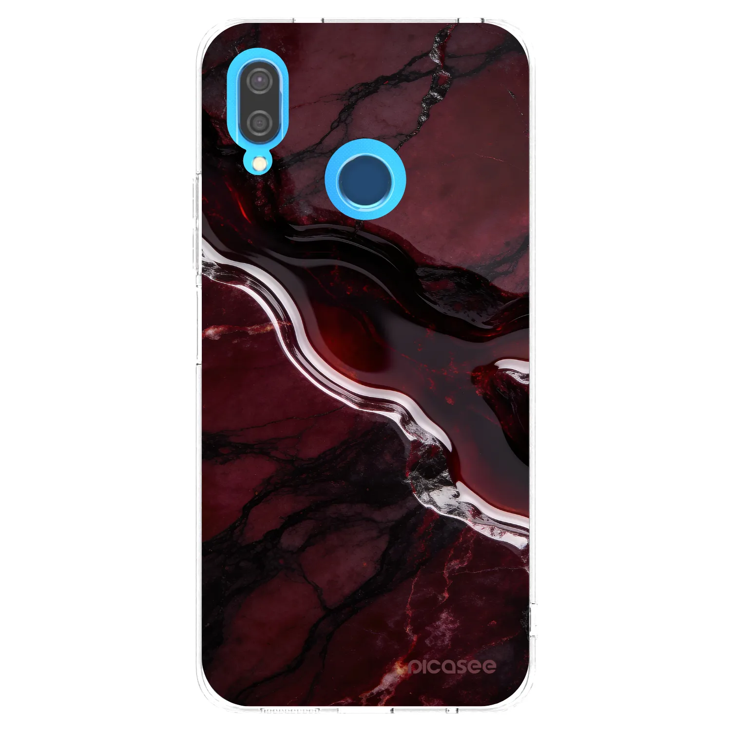 Picasee silikonový průhledný obal pro Huawei P20 Lite - Cherry stone