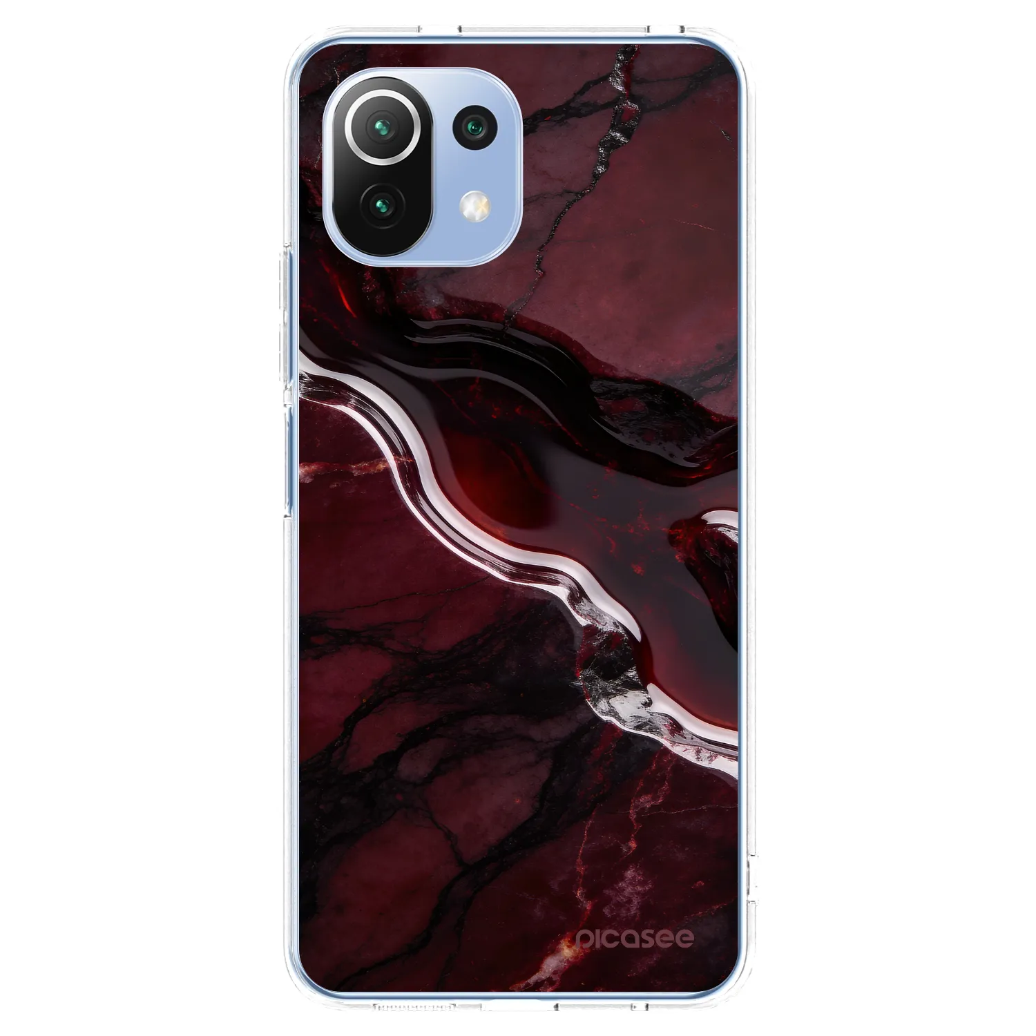 Picasee silikonový průhledný obal pro Xiaomi Mi 11 Lite - Cherry stone