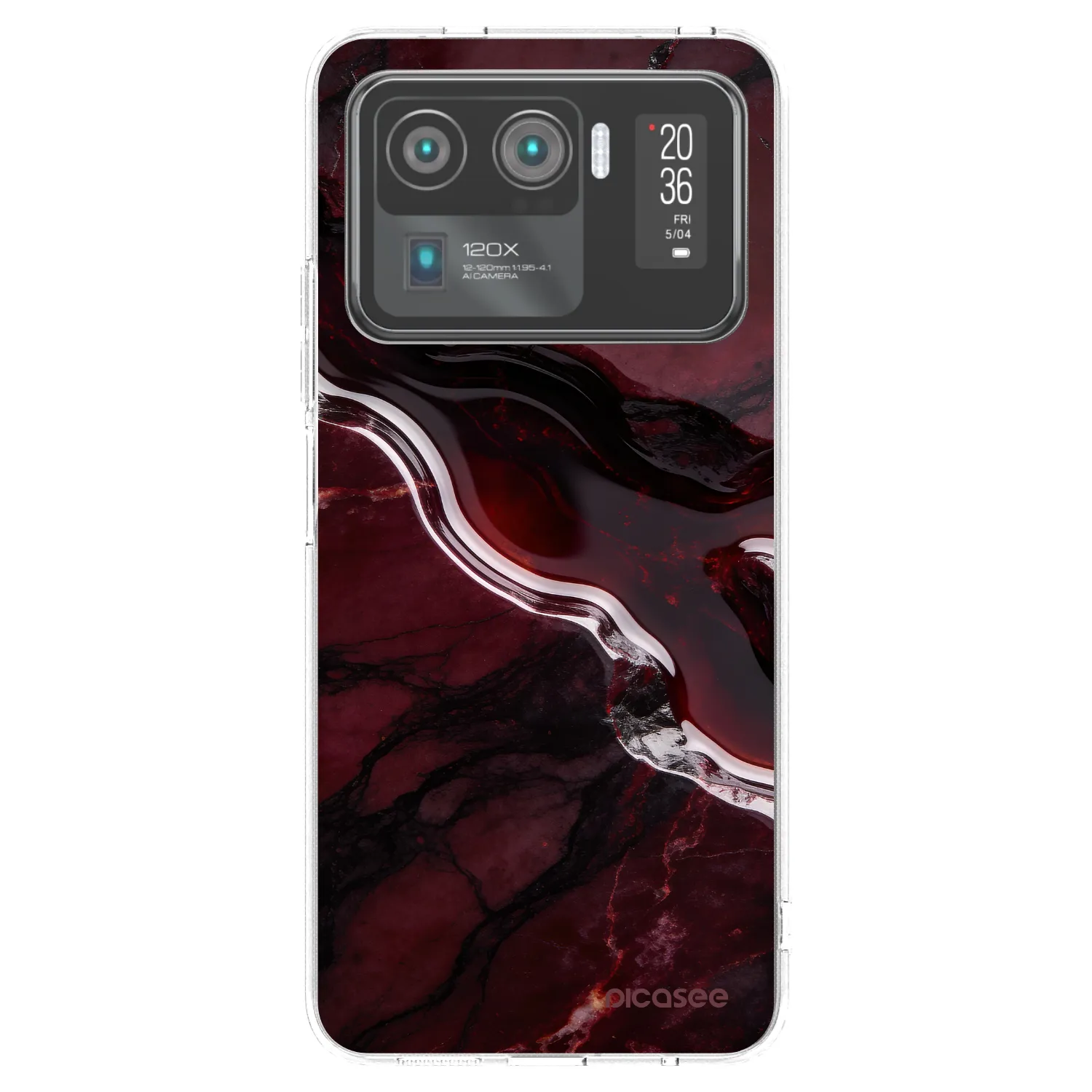 Picasee silikonový průhledný obal pro Xiaomi Mi 11 Ultra - Cherry stone