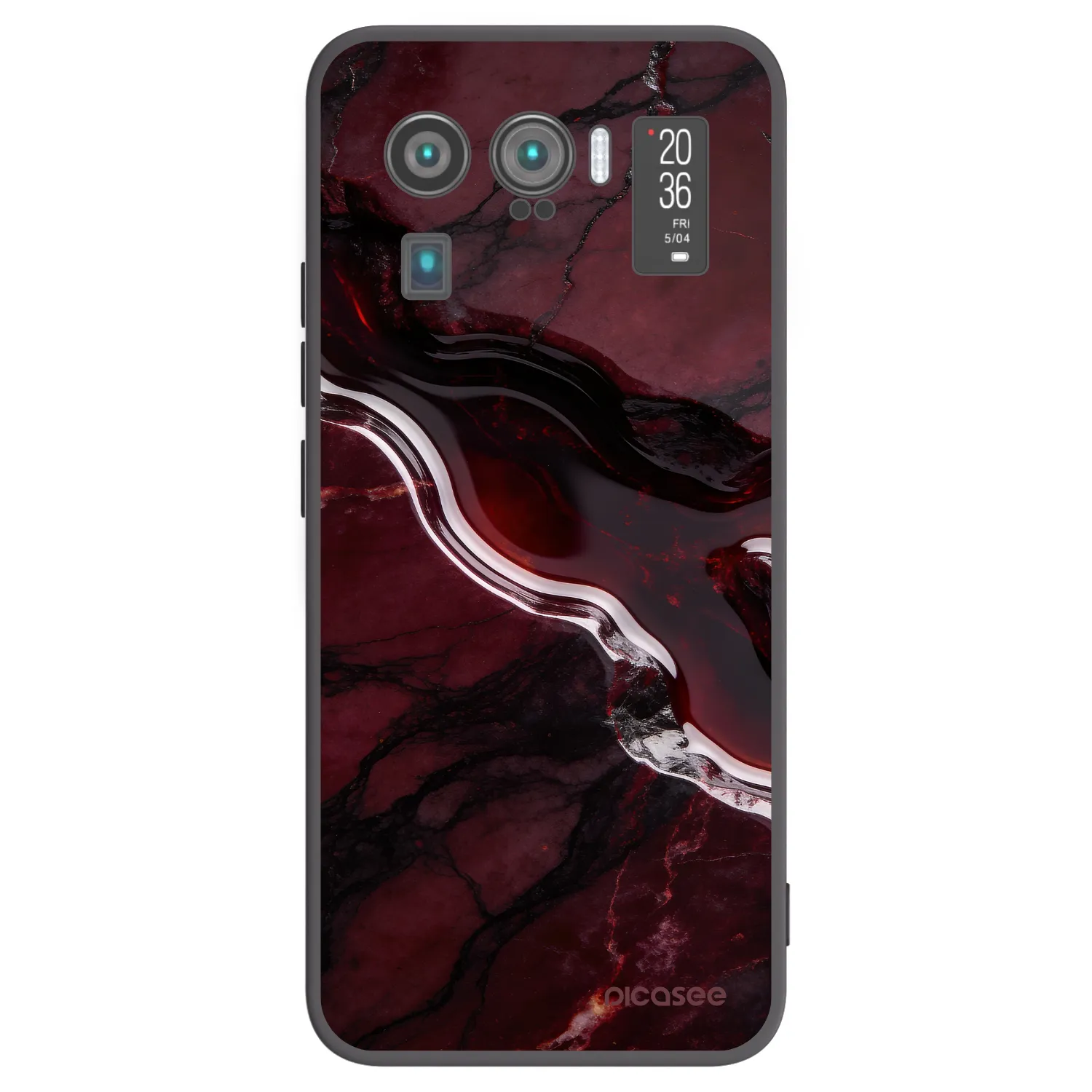 Picasee silikonový černý obal pro Xiaomi Mi 11 Ultra - Cherry stone