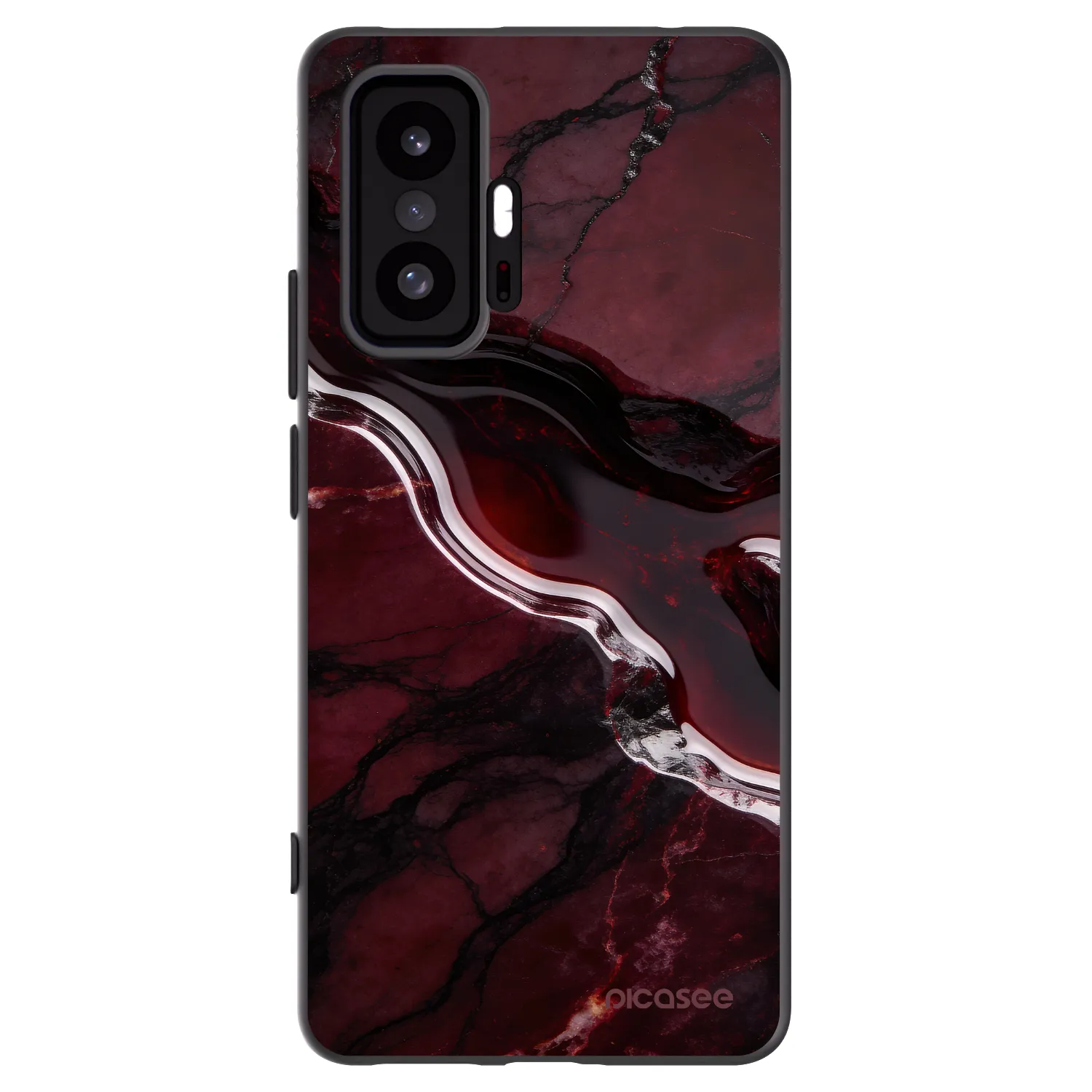 Picasee silikonový černý obal pro Xiaomi 11T Pro - Cherry stone