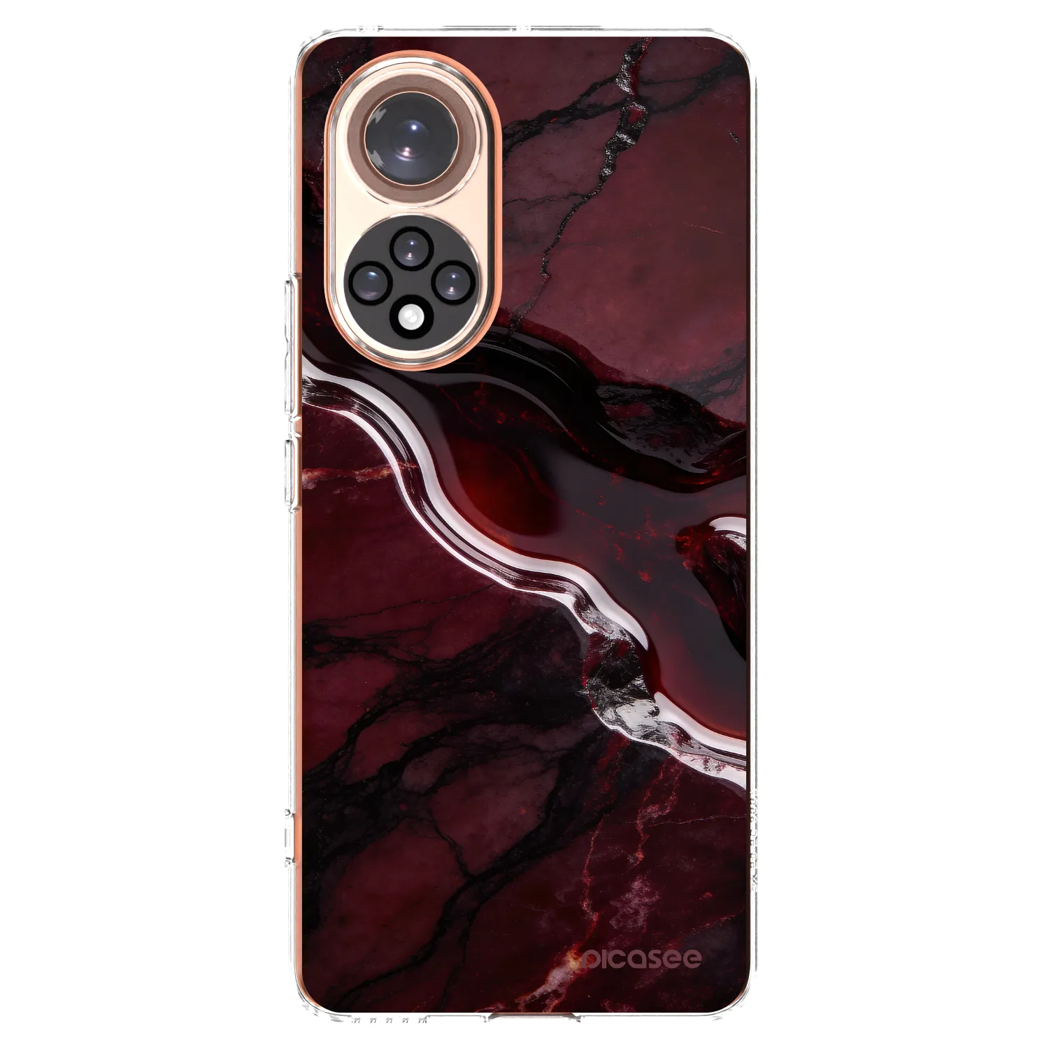 Picasee silikonový průhledný obal pro Huawei Nova 9 - Cherry stone