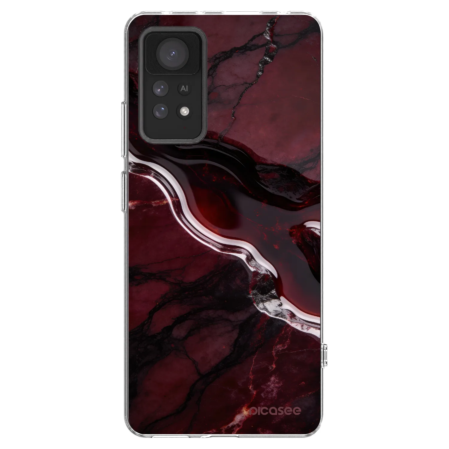 Picasee silikonový průhledný obal pro Xiaomi Redmi Note 11 Pro 5G - Cherry stone