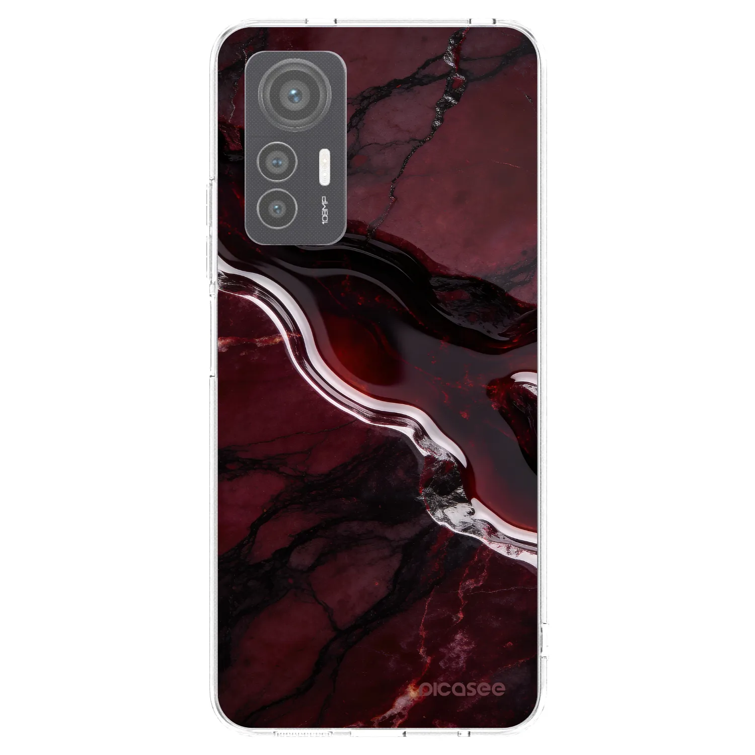 Picasee silikonový průhledný obal pro Xiaomi 12 Lite - Cherry stone