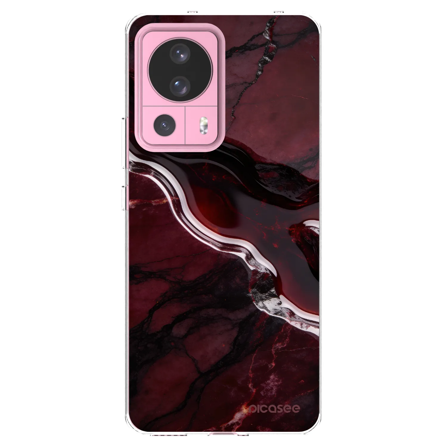 Picasee silikonový průhledný obal pro Xiaomi 13 Lite - Cherry stone