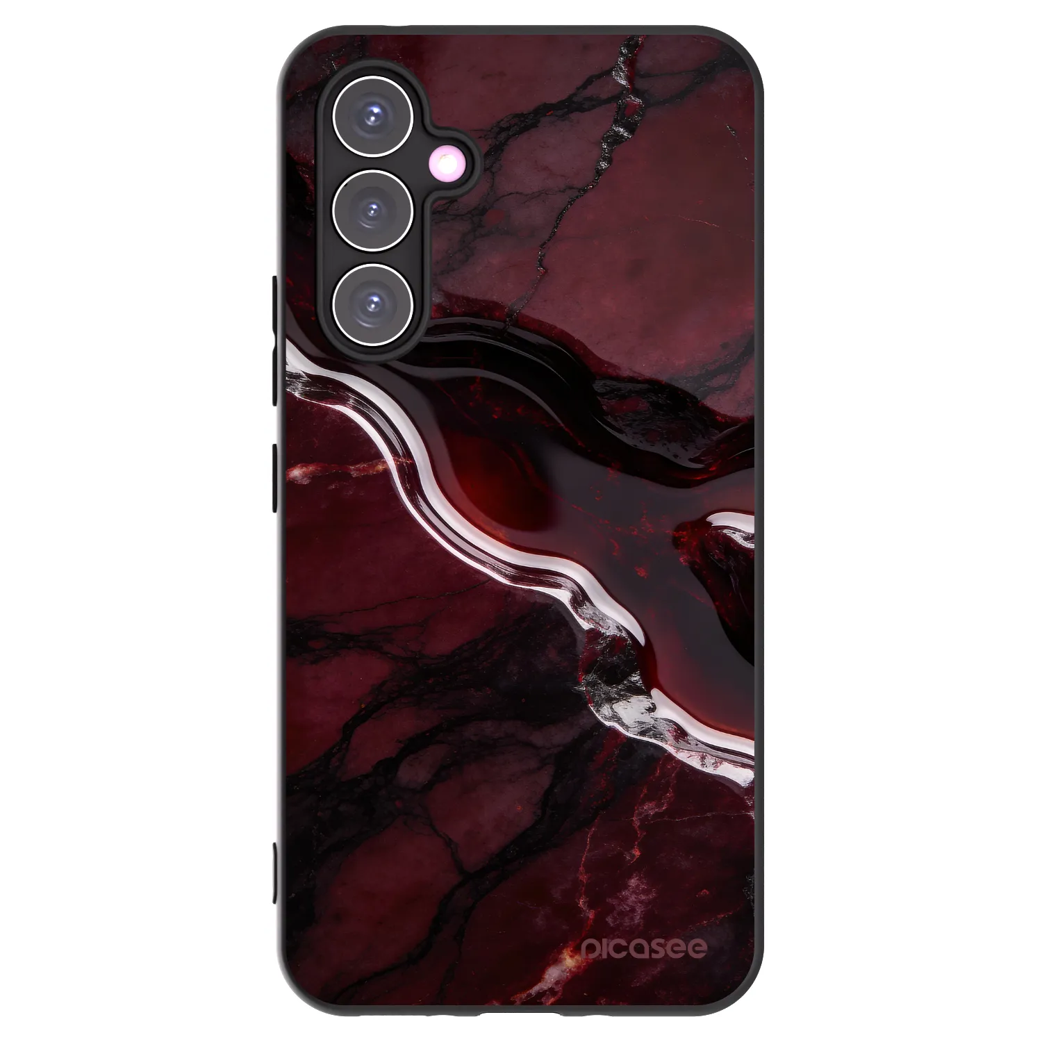 Picasee silikonový černý obal pro Samsung Galaxy A54 5G A546B - Cherry stone