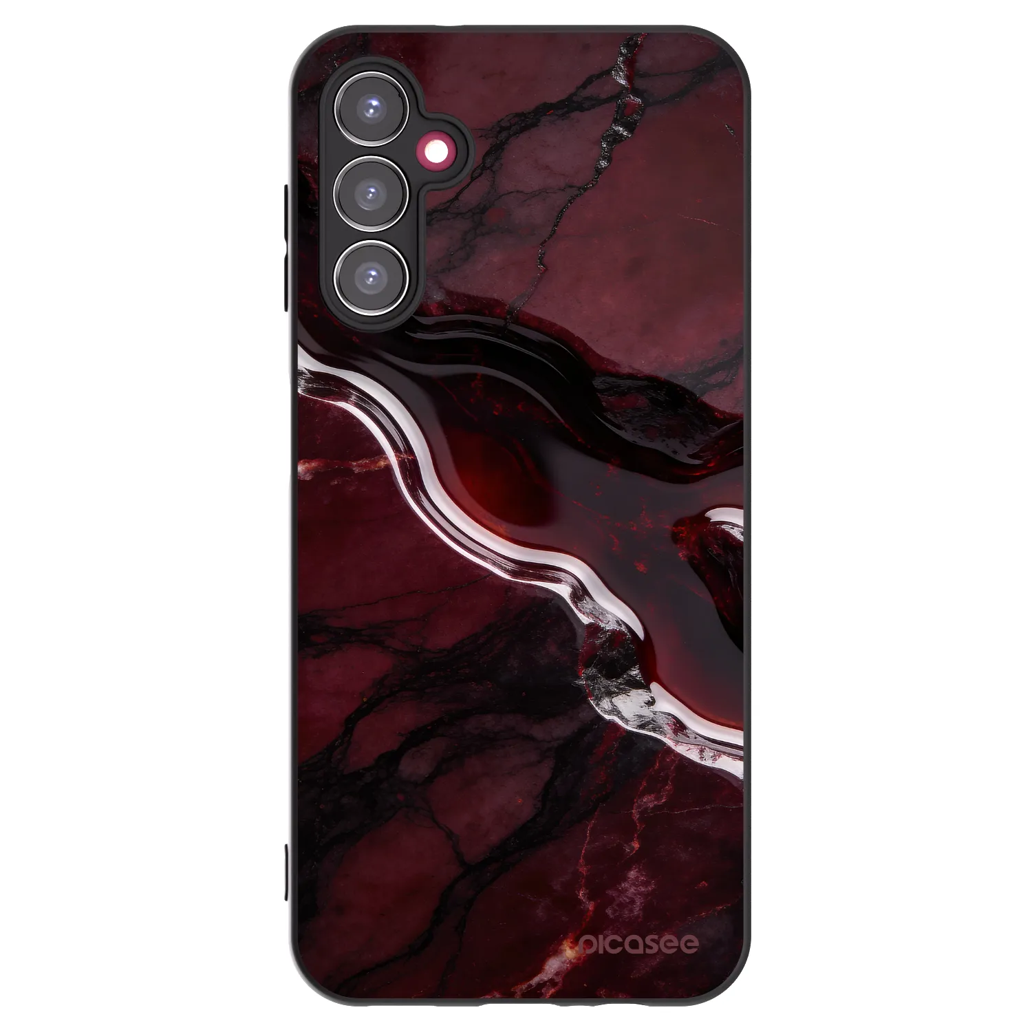 Picasee silikonový černý obal pro Samsung Galaxy A14 4G A145R - Cherry stone