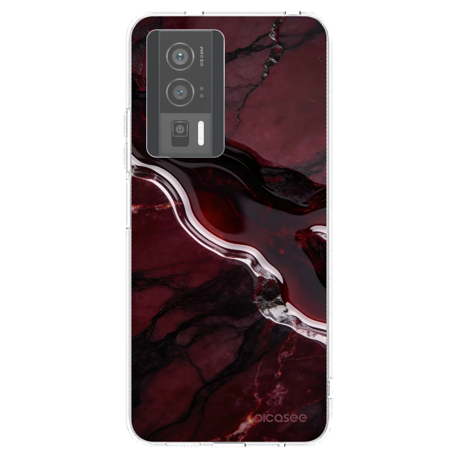 Picasee silikonový průhledný obal pro Xiaomi Poco F5 Pro 5G - Cherry stone