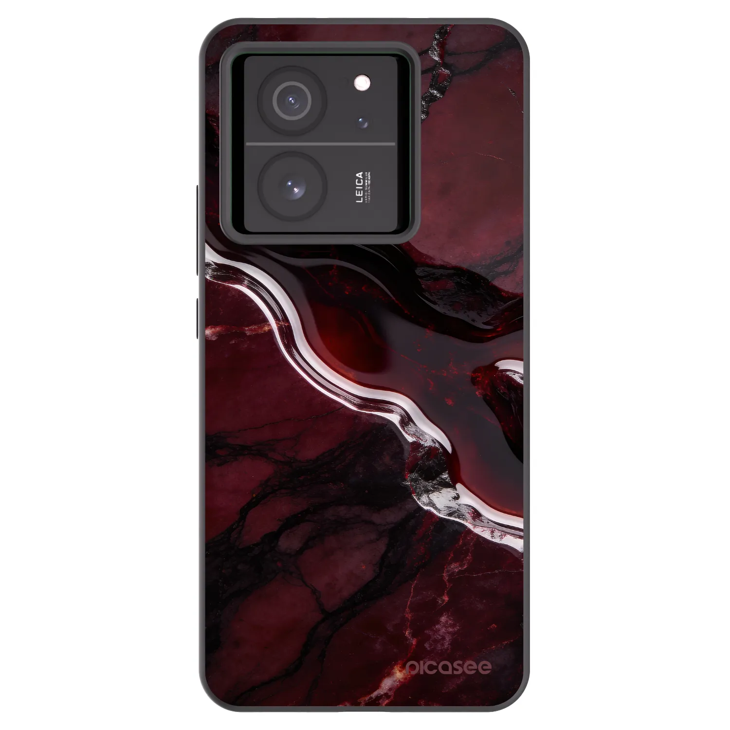Picasee silikonový černý obal pro Xiaomi 13T Pro - Cherry stone