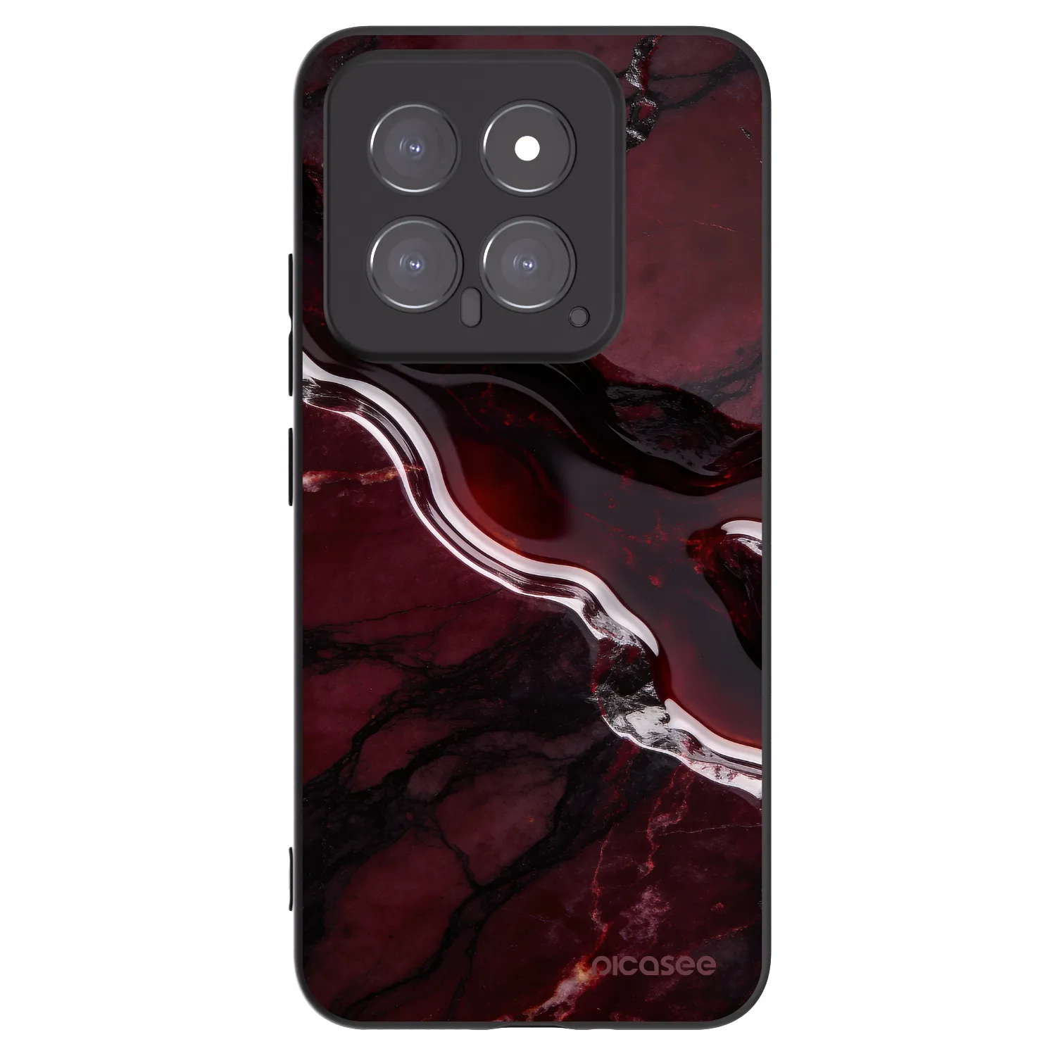 Picasee silikonový černý obal pro Xiaomi 14 - Cherry stone