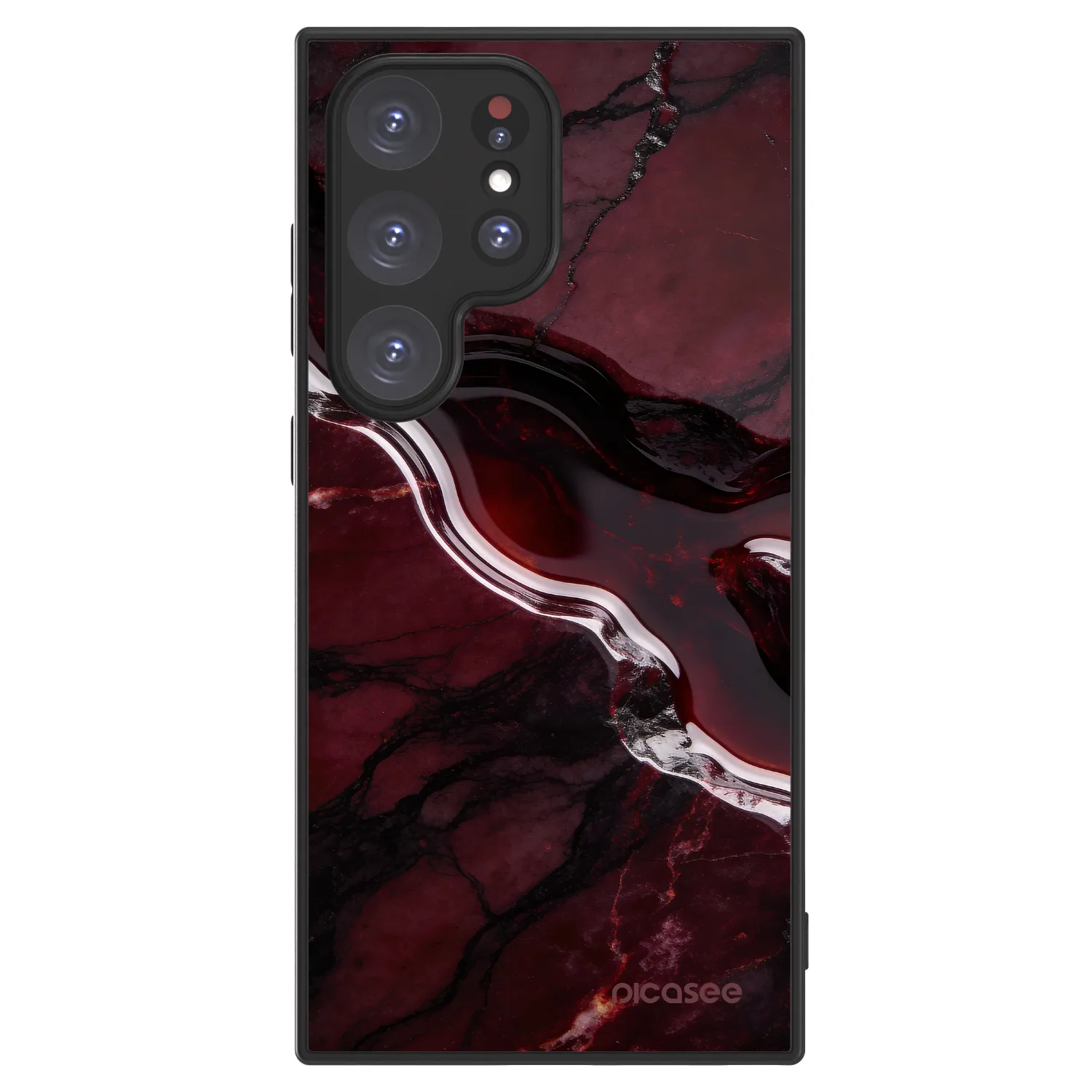Picasee ULTIMATE CASE PowerShare pro Samsung Galaxy S24 Ultra S928B 5G - Cherry stone