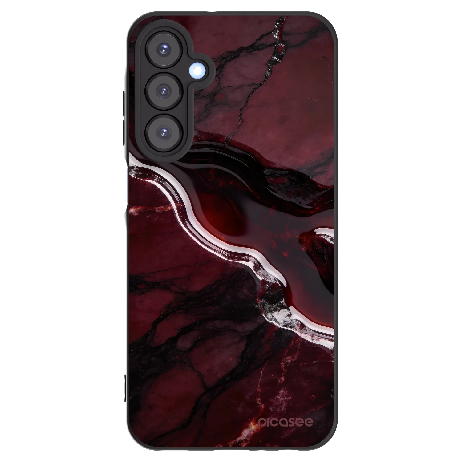 Picasee silikonový černý obal pro Samsung Galaxy A25 A256B 5G - Cherry stone