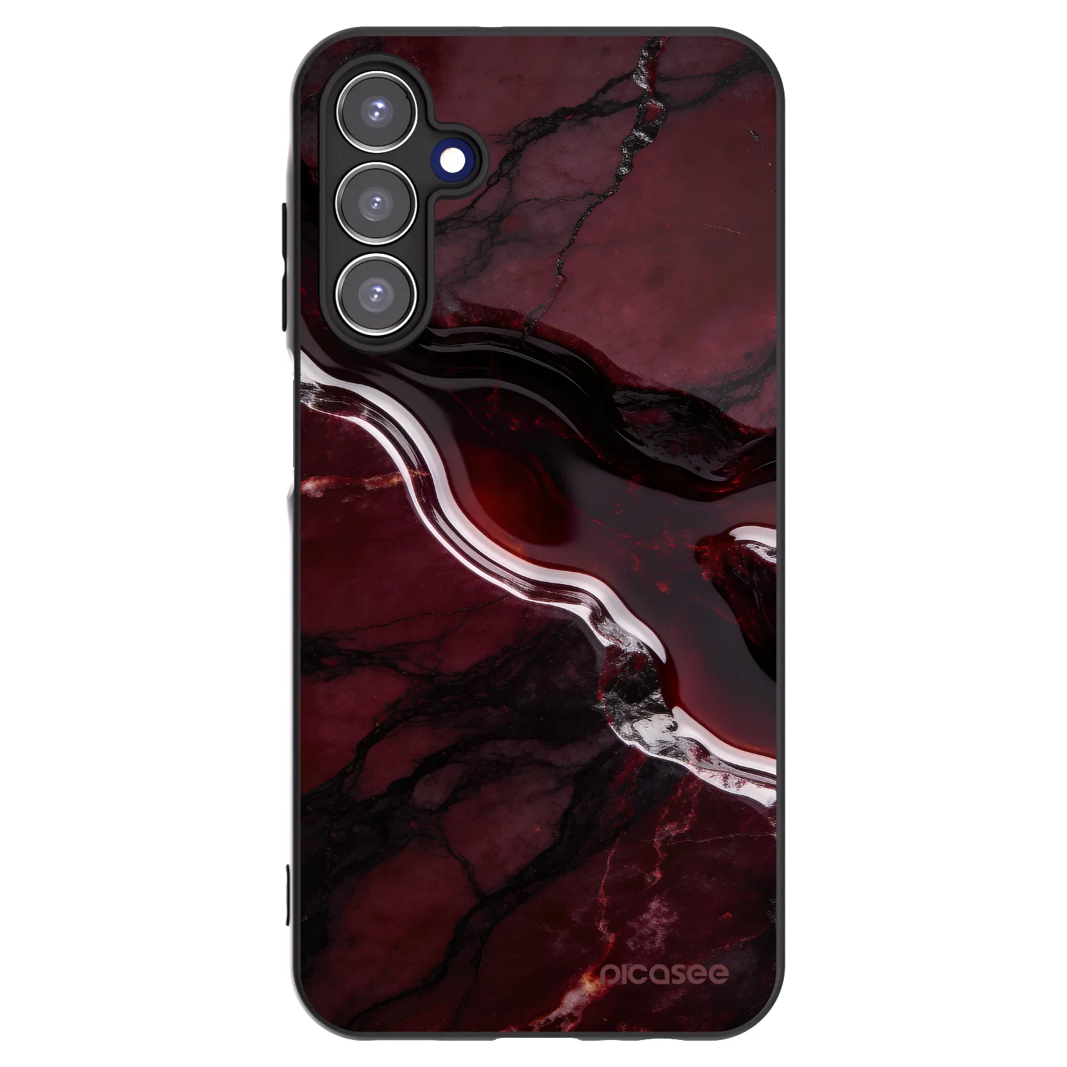 Picasee silikonový černý obal pro Samsung Galaxy A15 A155F 4G - Cherry stone