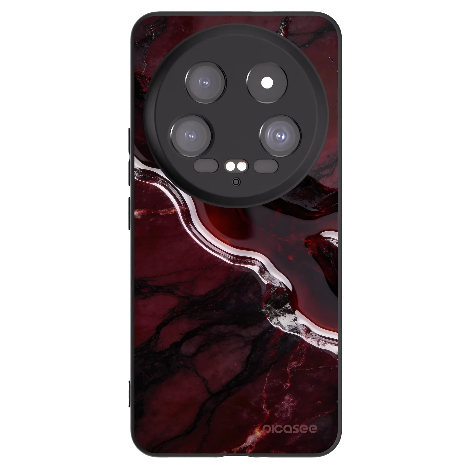 Picasee silikonový černý obal pro Xiaomi 14 Ultra - Cherry stone