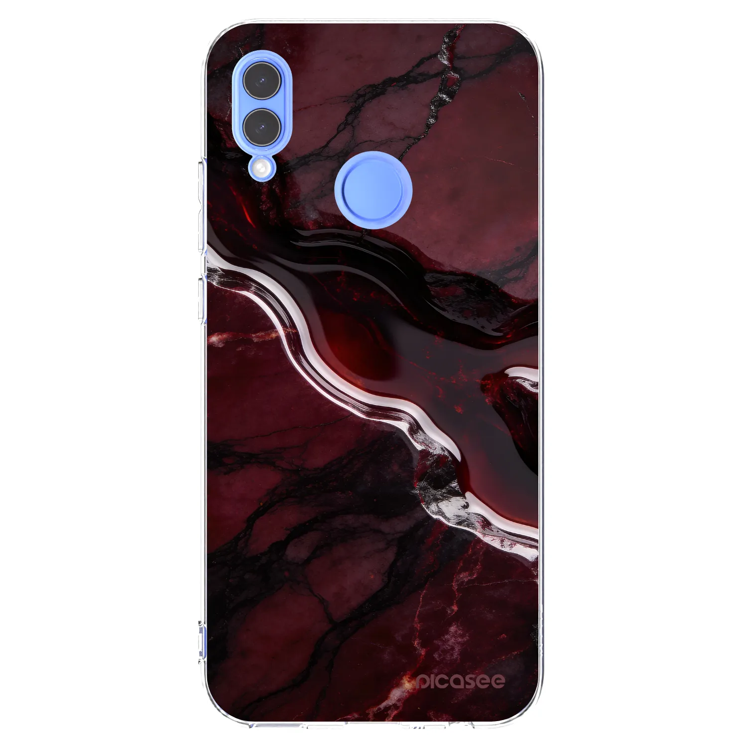 Picasee silikonový průhledný obal pro Huawei P Smart 2019 - Cherry stone