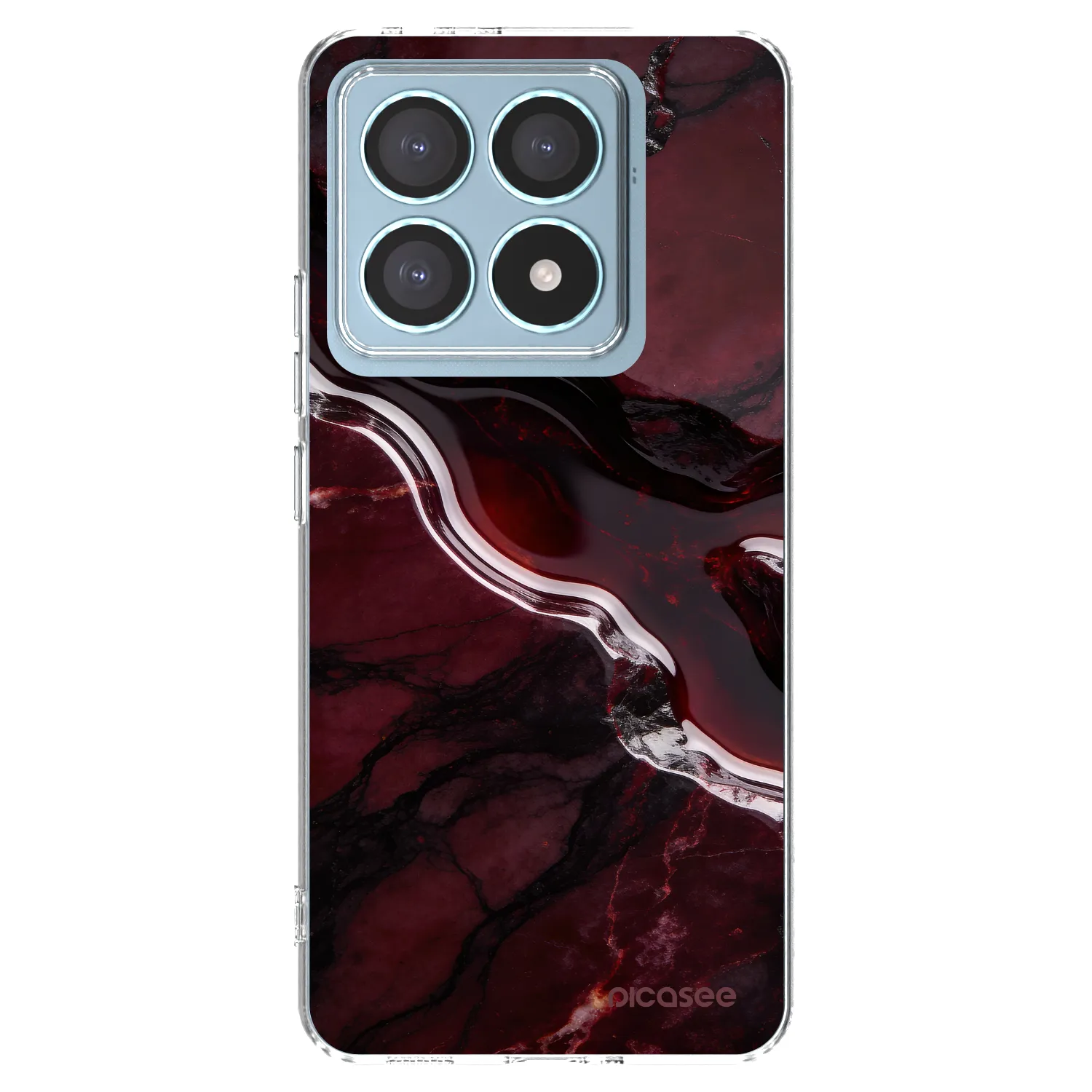 Picasee silikonový průhledný obal pro Xiaomi 14T Pro - Cherry stone