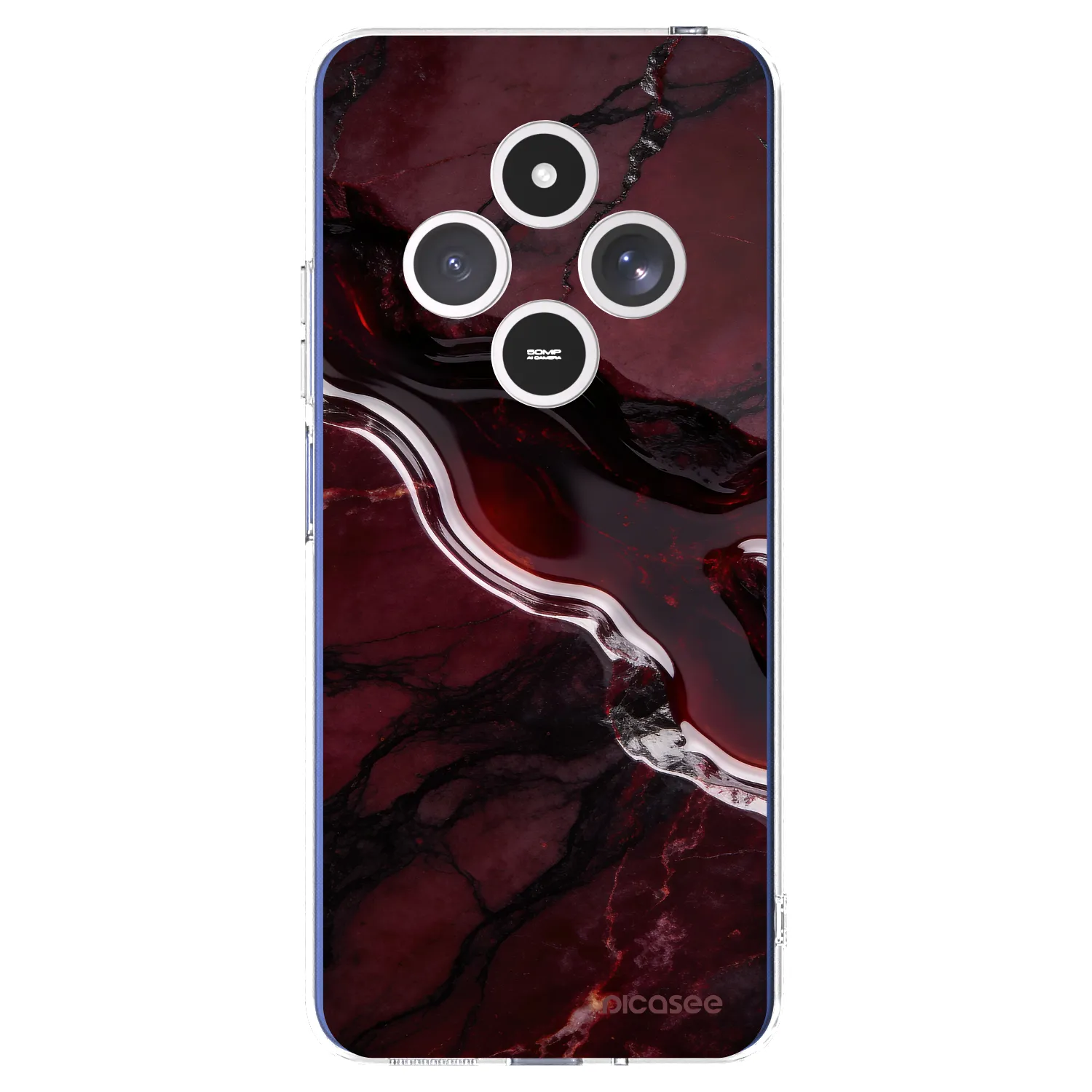 Picasee silikonový průhledný obal pro Xiaomi Redmi 14C - Cherry stone