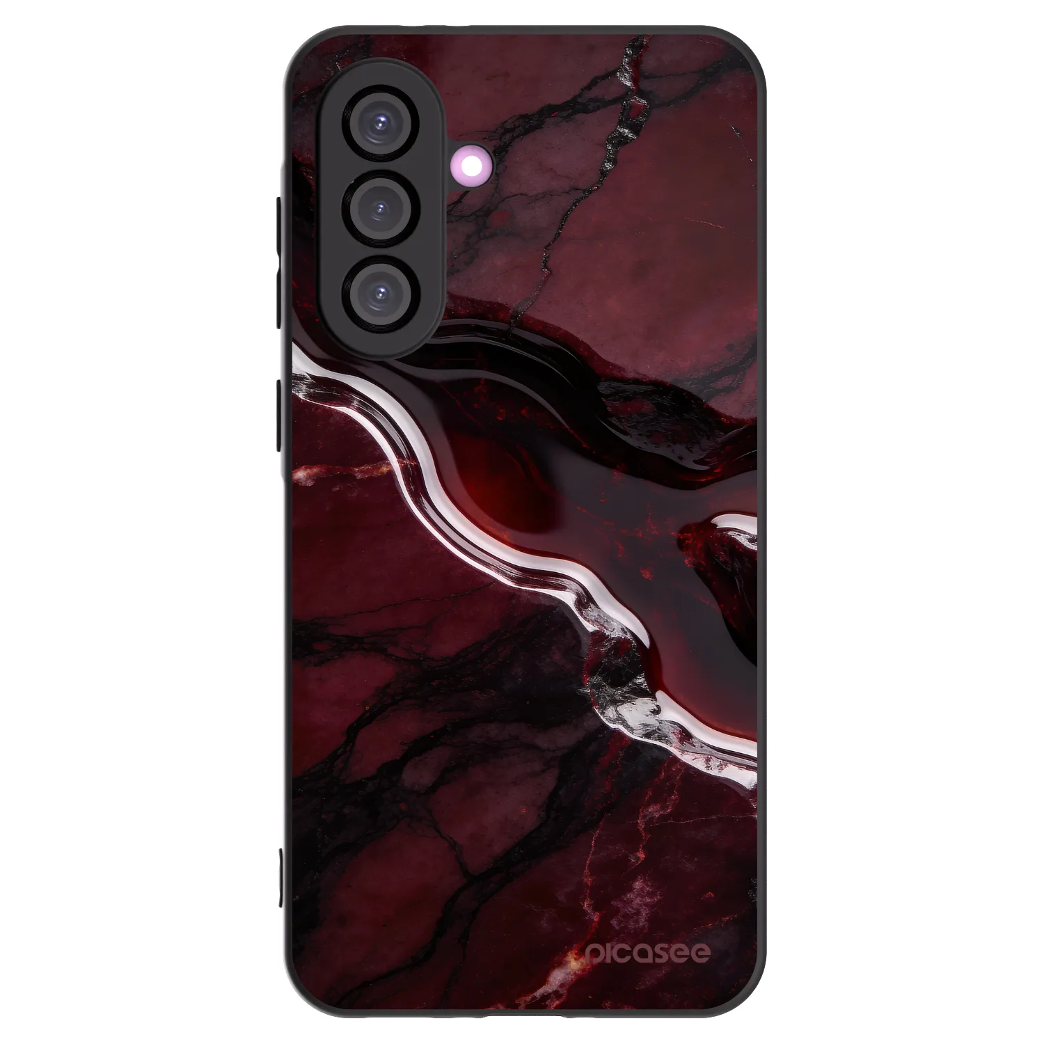 Picasee silikonový černý obal pro Samsung Galaxy A56 5G A566B - Cherry stone
