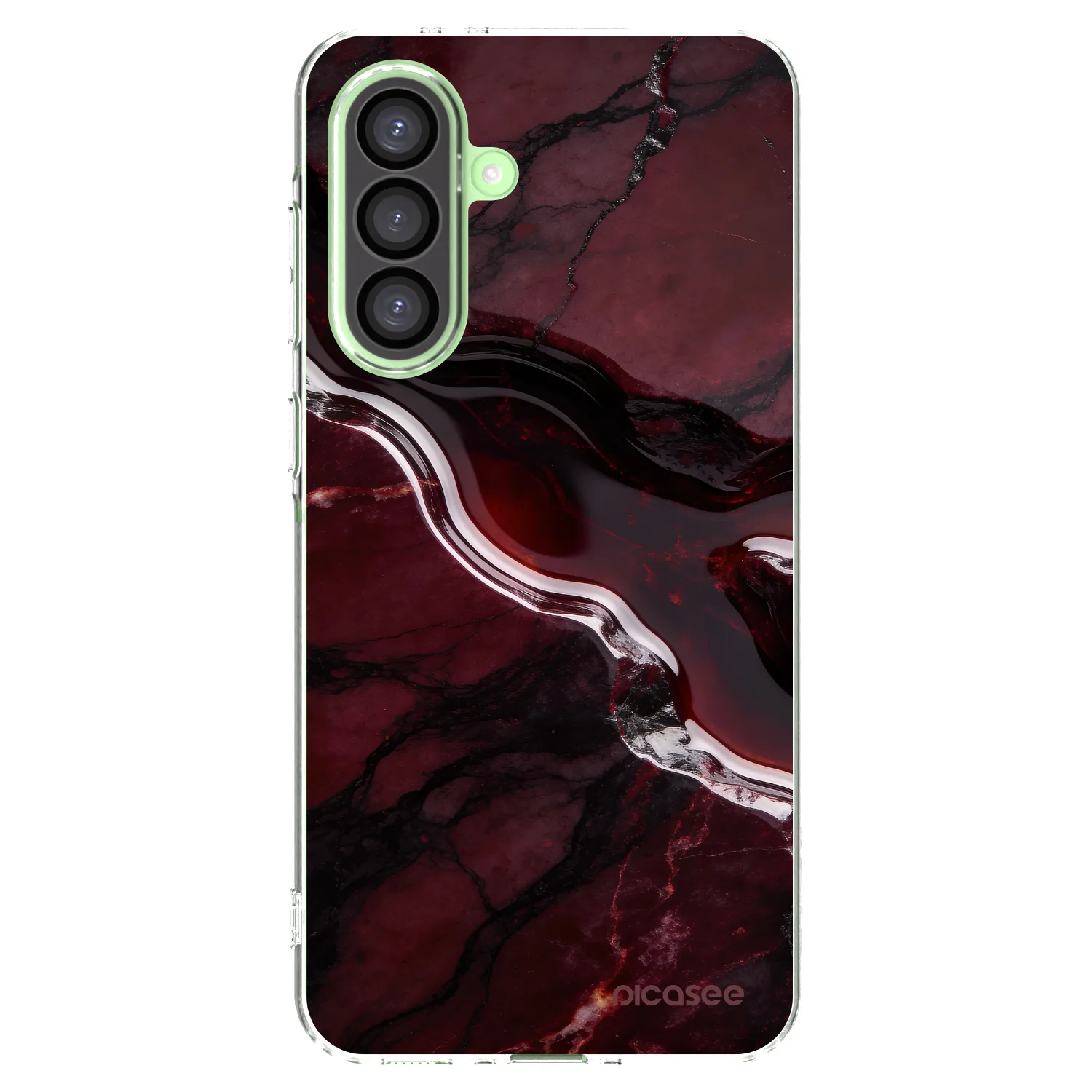 Picasee silikonový průhledný obal pro Samsung Galaxy A26 5G A266B - Cherry stone