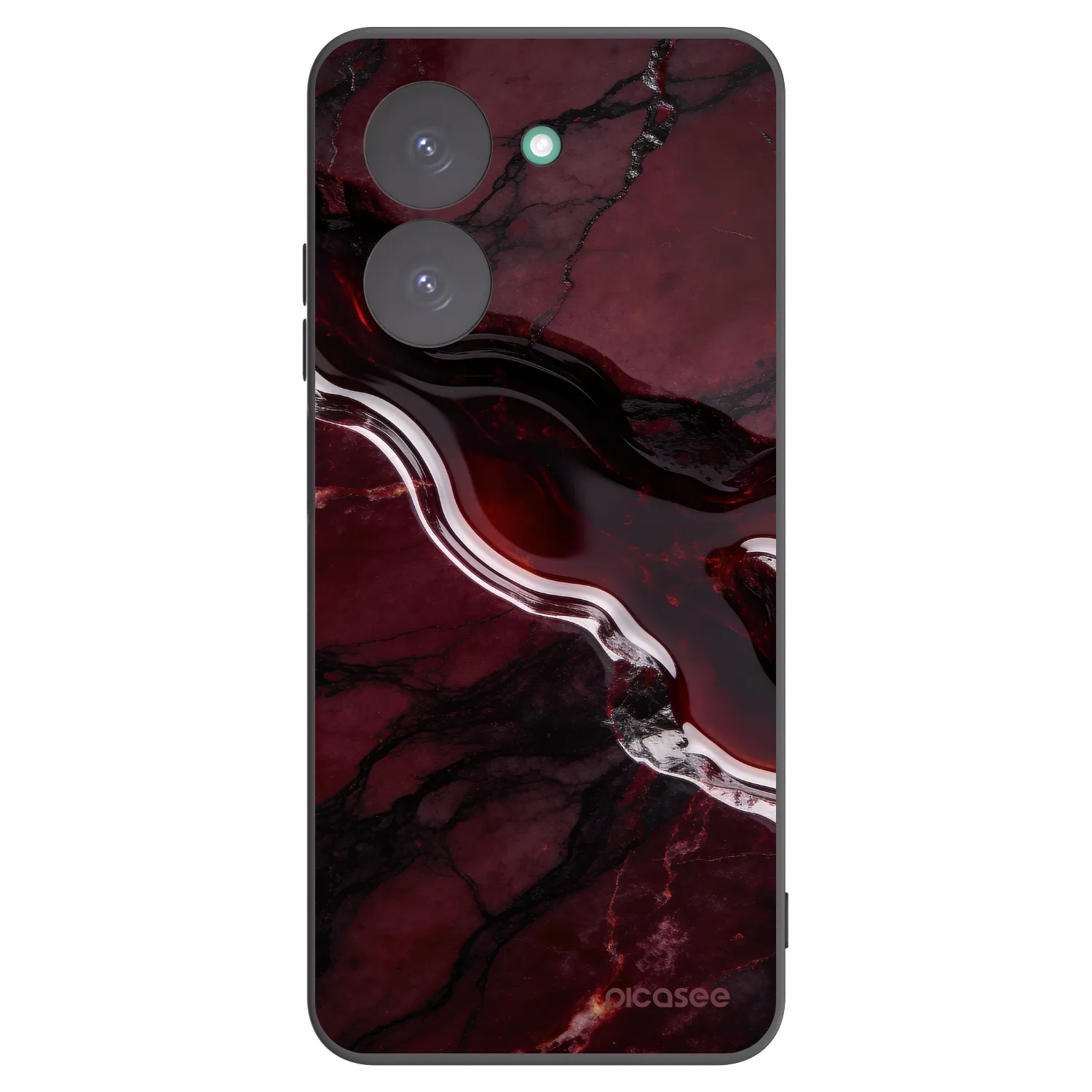 Picasee silikonový černý obal pro Xiaomi Redmi A5 - Cherry stone