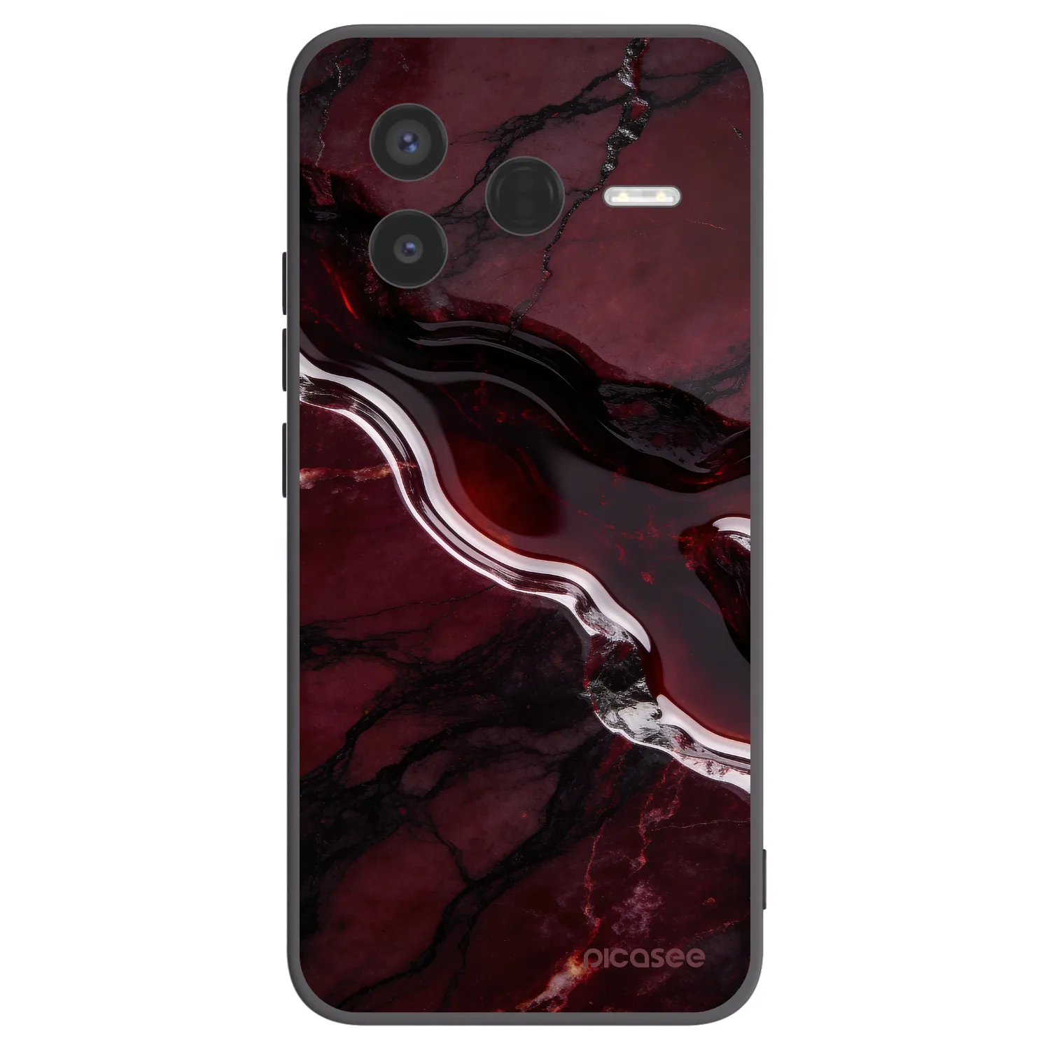 Picasee silikonový černý obal pro Xiaomi Poco F7 Pro 5G - Cherry stone