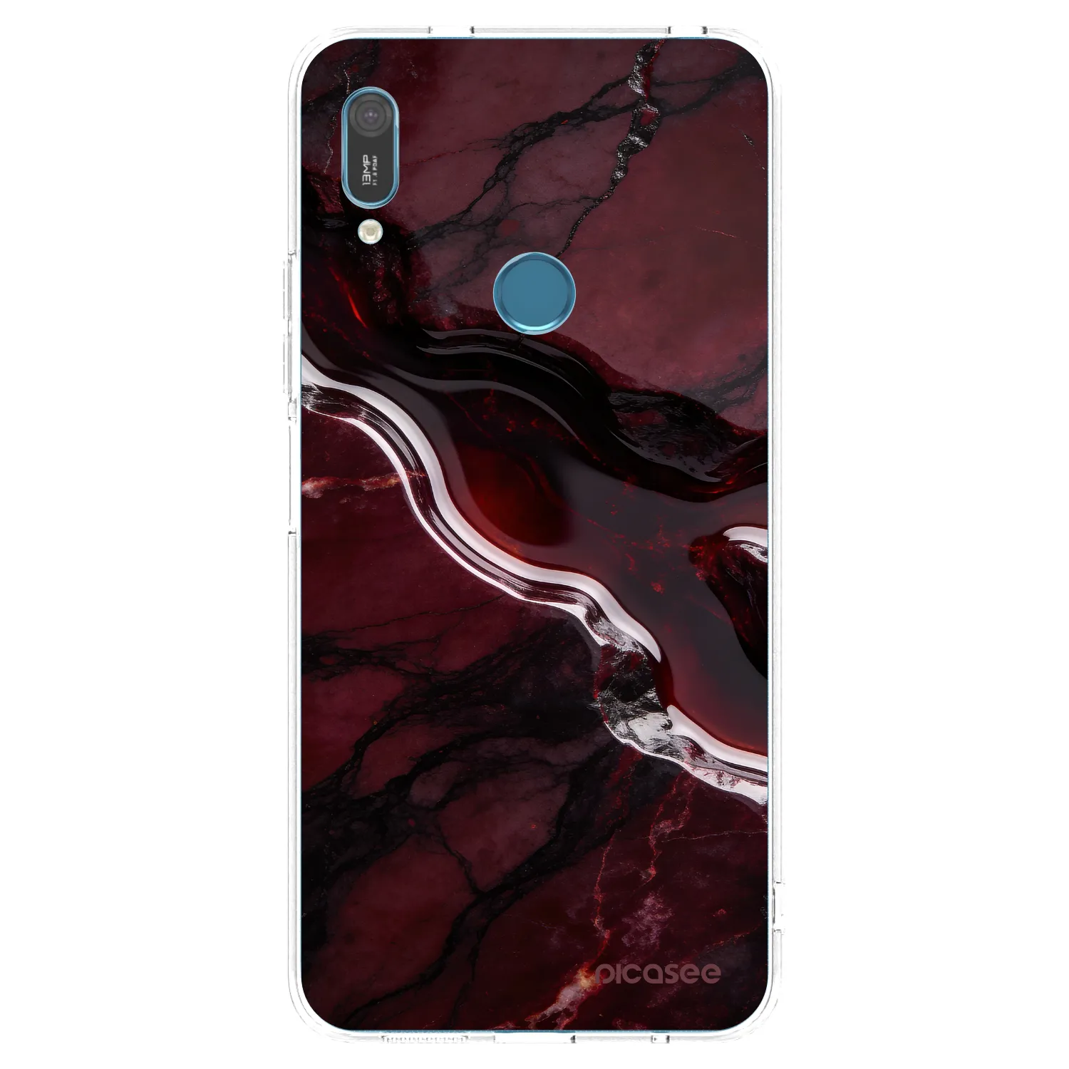Picasee silikonový průhledný obal pro Huawei Y6 2019 - Cherry stone
