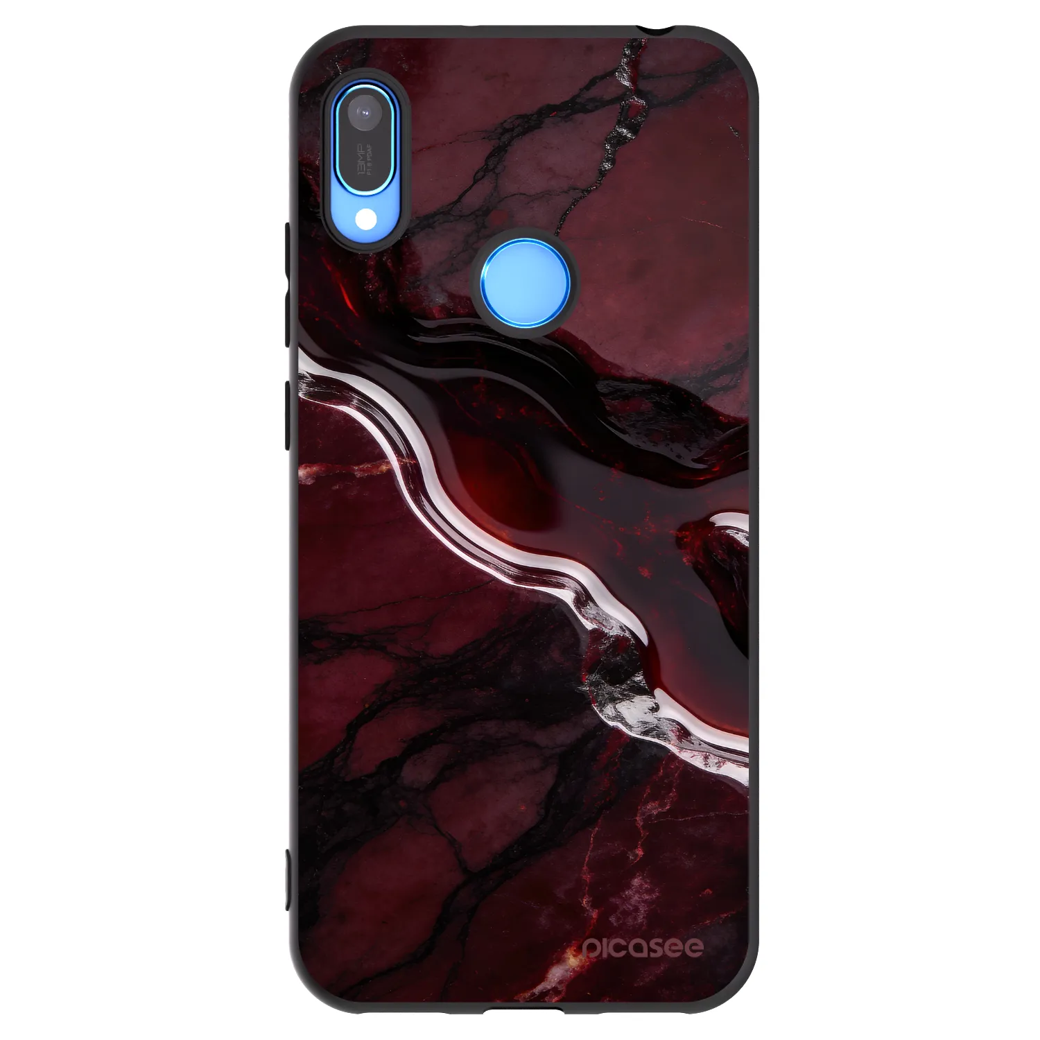 Picasee silikonový černý obal pro Huawei Y6 2019 - Cherry stone