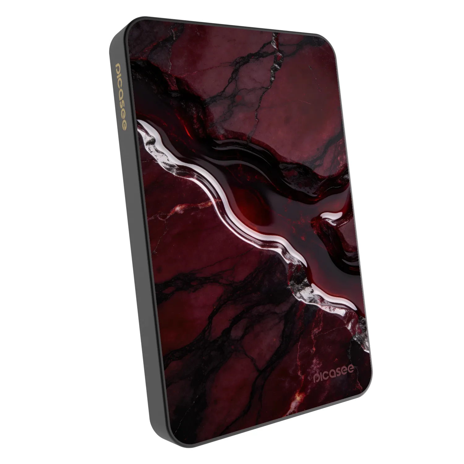 Picasee Powerbanka s MagSafe 5 000 mAh Šedá - Cherry stone
