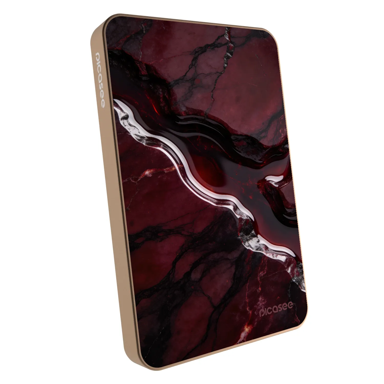 Picasee Powerbanka s MagSafe 5 000 mAh Zlatá - Cherry stone