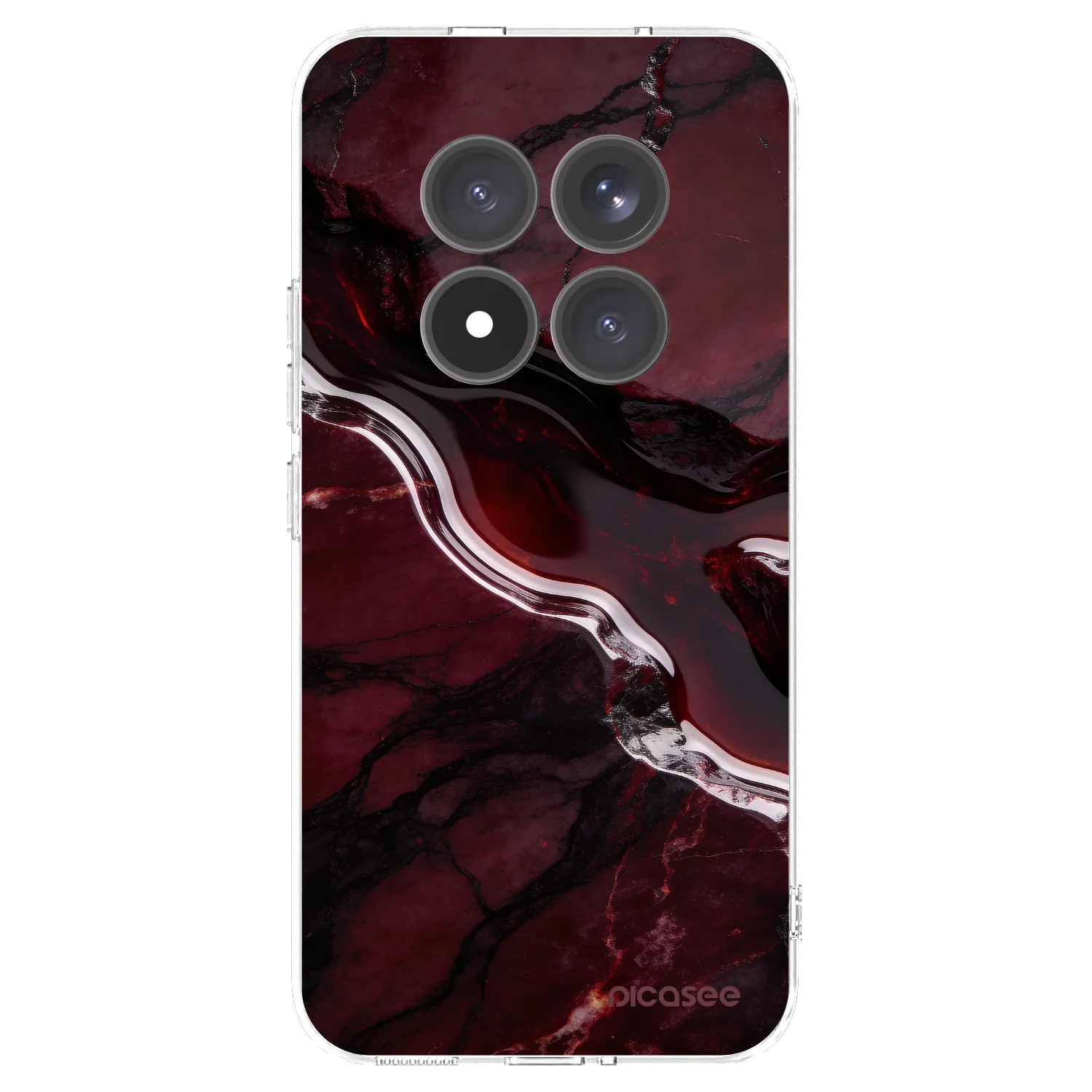 Picasee silikonový průhledný obal pro Xiaomi Redmi Note 15 Pro+ - Cherry stone