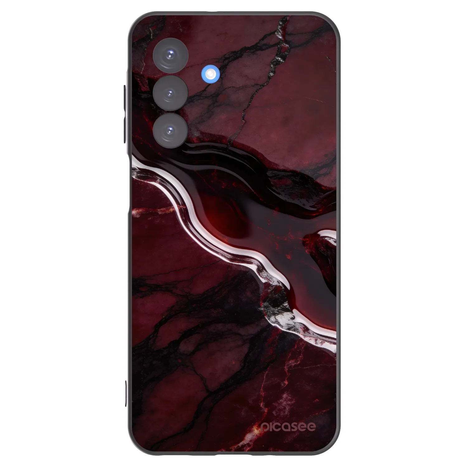 Picasee silikonový černý obal pro Samsung Galaxy A17 5G - Cherry stone