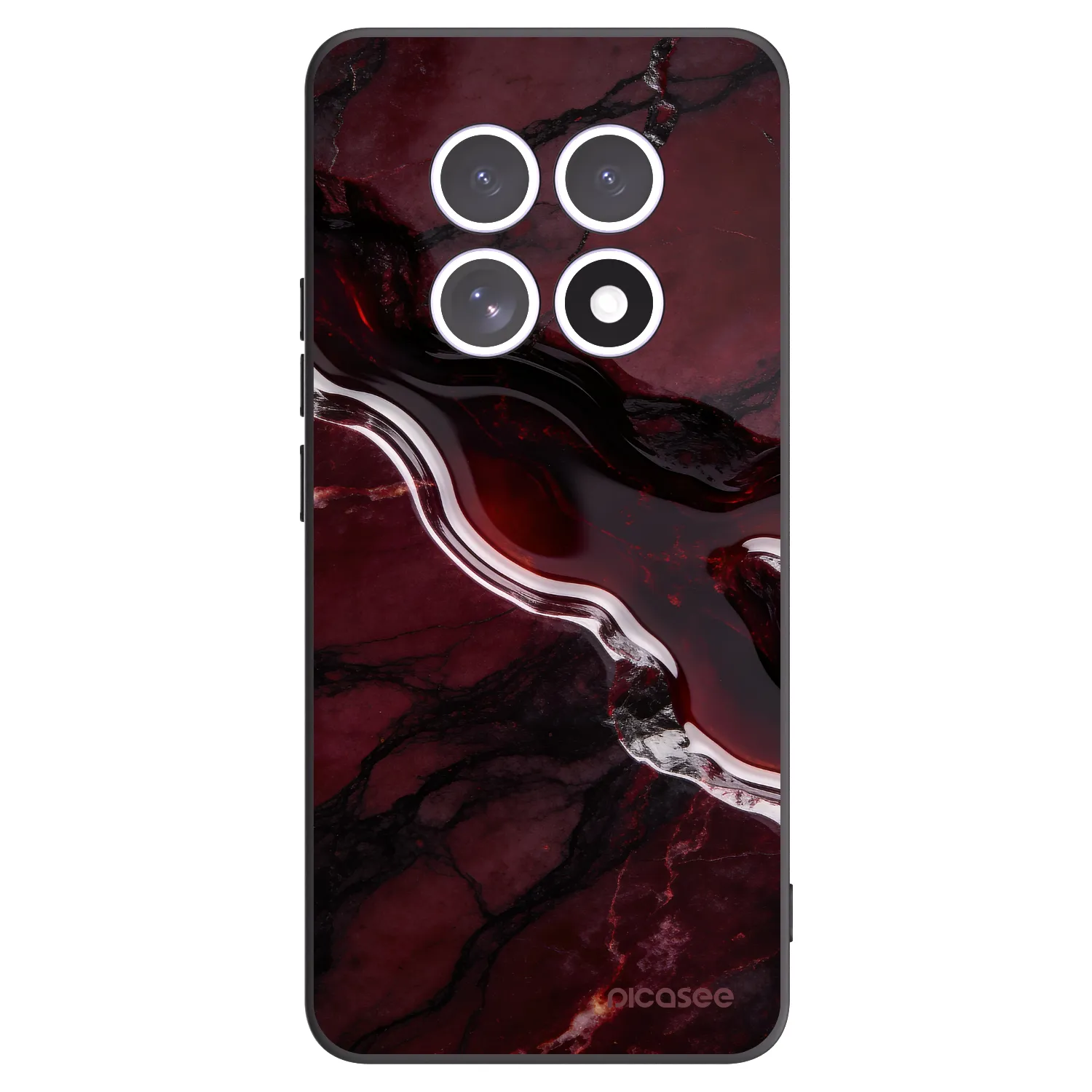 Picasee silikonový černý obal pro Xiaomi Redmi Note 15 4G - Cherry stone