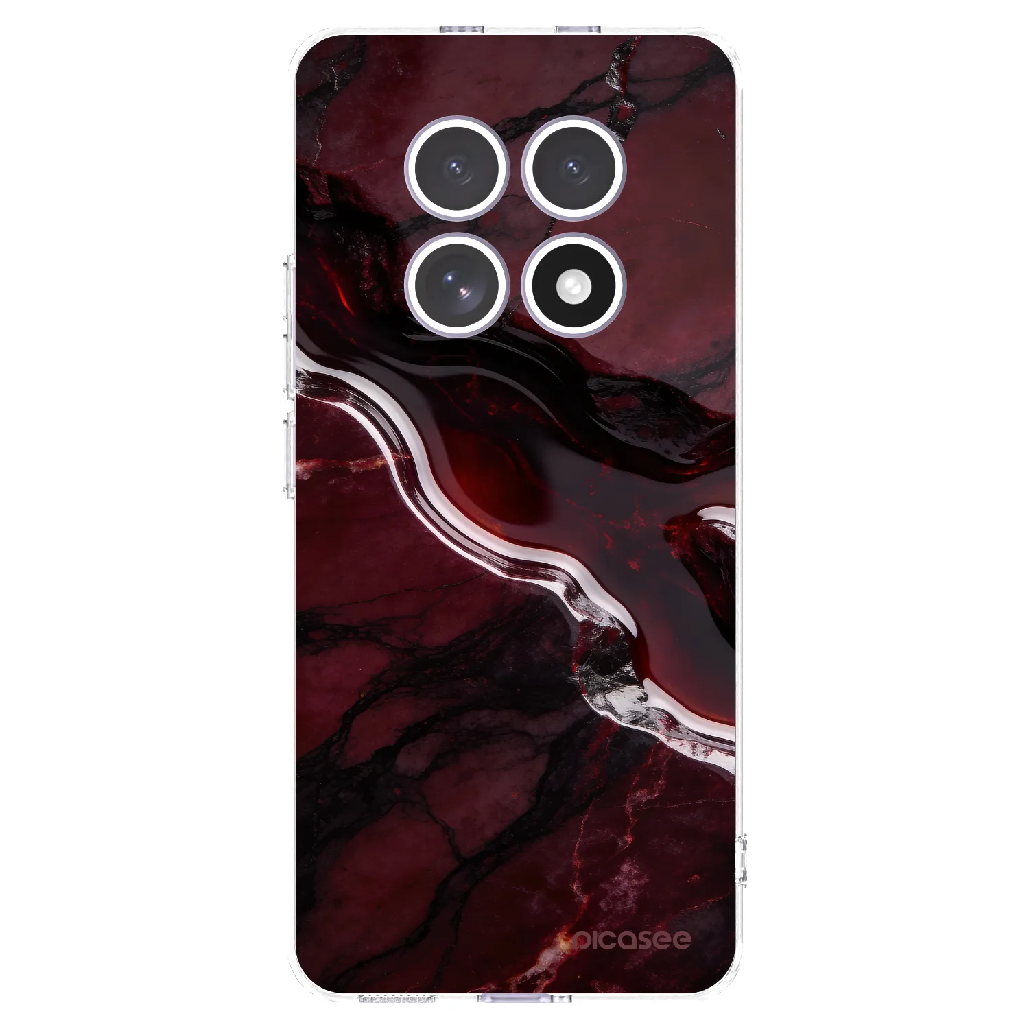 Picasee silikonový průhledný obal pro Xiaomi Redmi Note 15 4G - Cherry stone