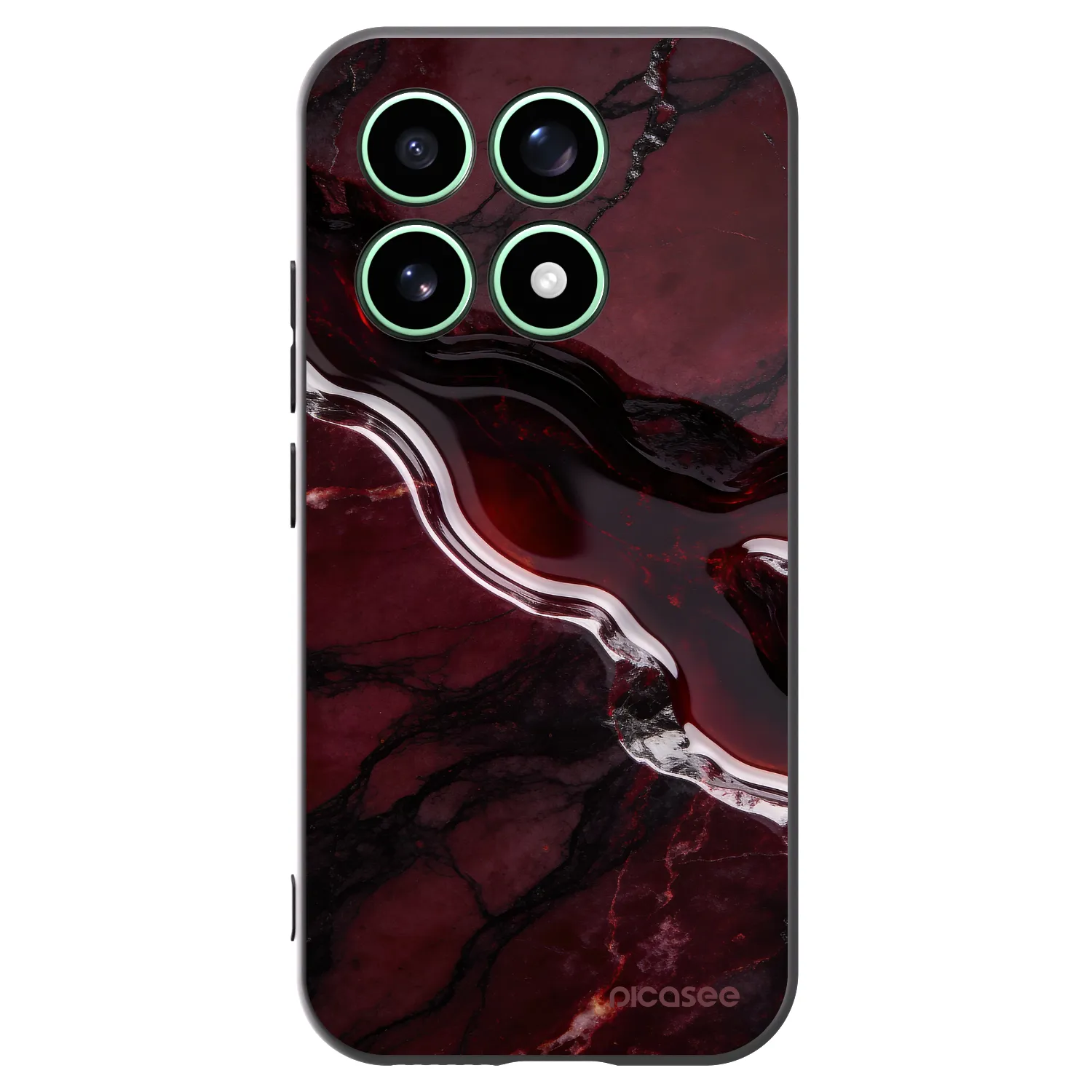 Picasee silikonový černý obal pro Xiaomi 17 - Cherry stone