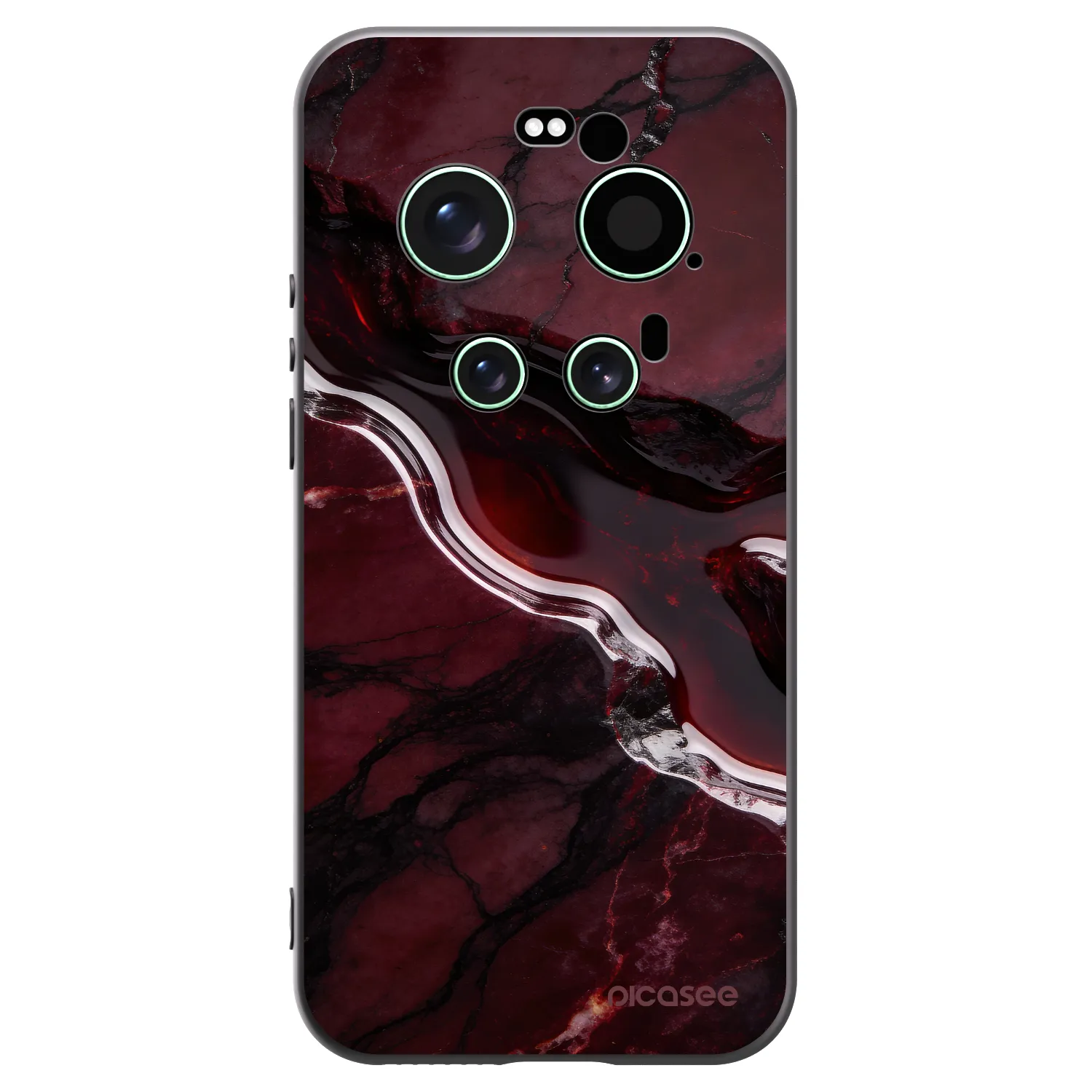 Picasee silikonový černý obal pro Xiaomi 17 Ultra - Cherry stone