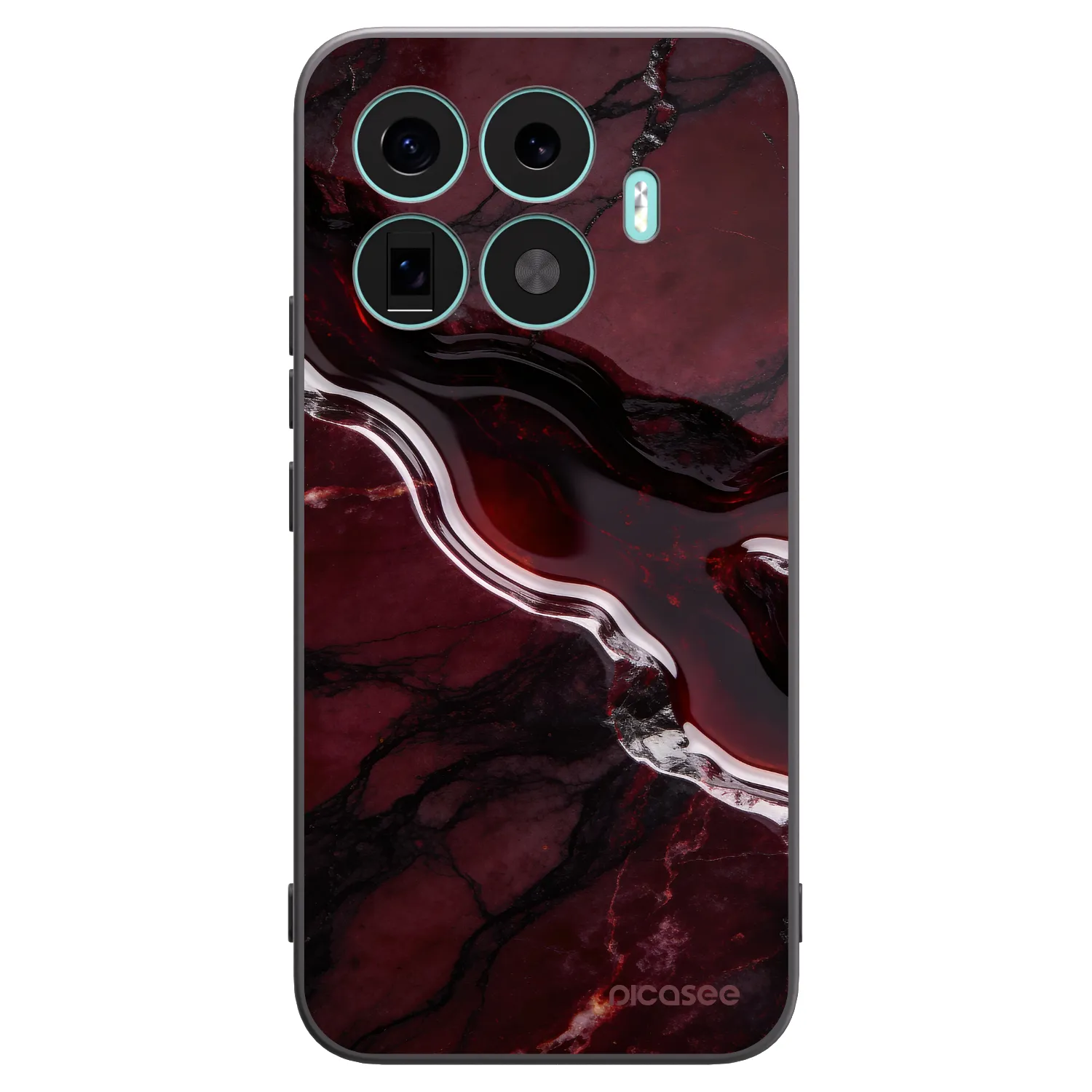 Picasee silikonový černý obal pro Xiaomi 17T Pro - Cherry stone