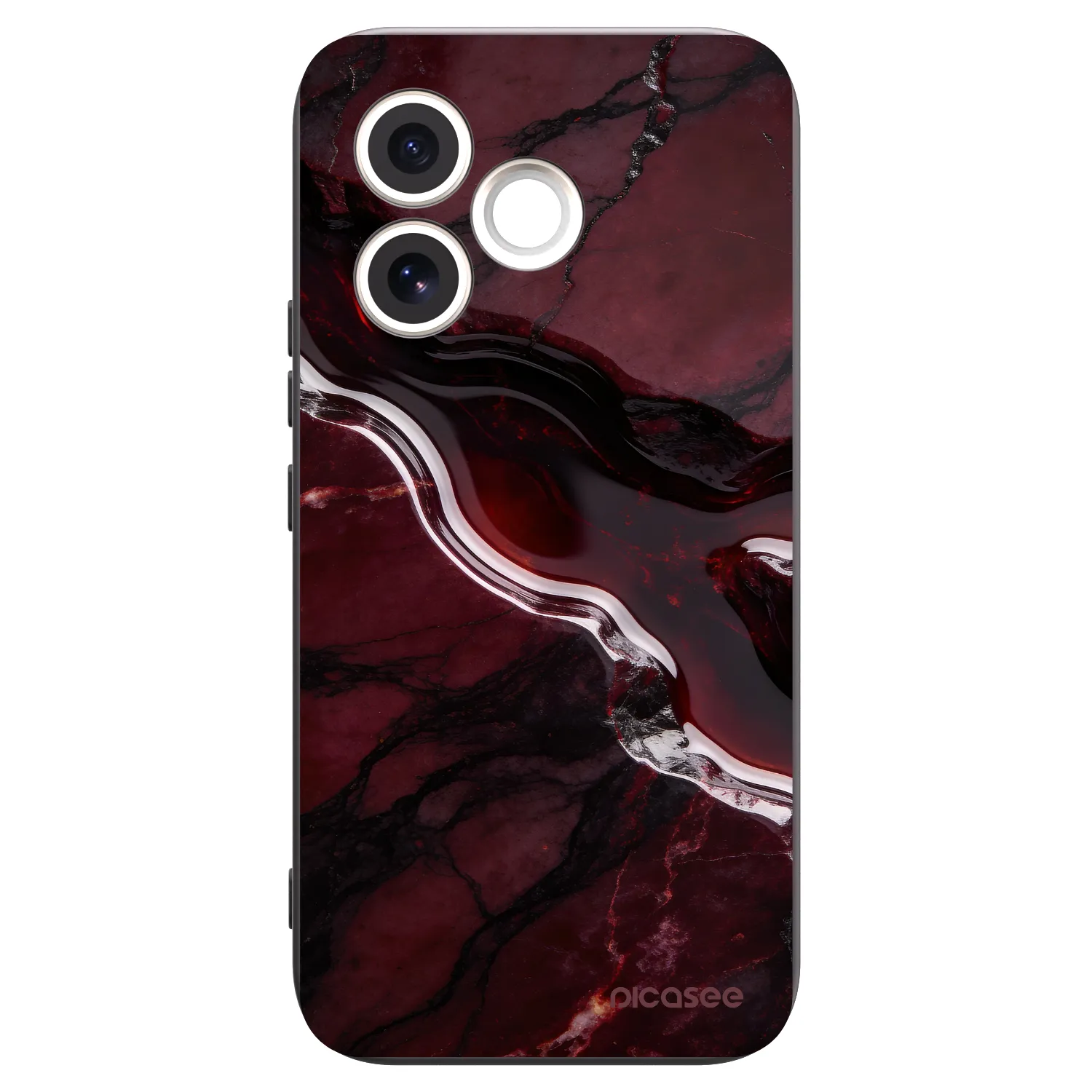 Picasee silikonový černý obal pro Honor 600 Lite - Cherry stone