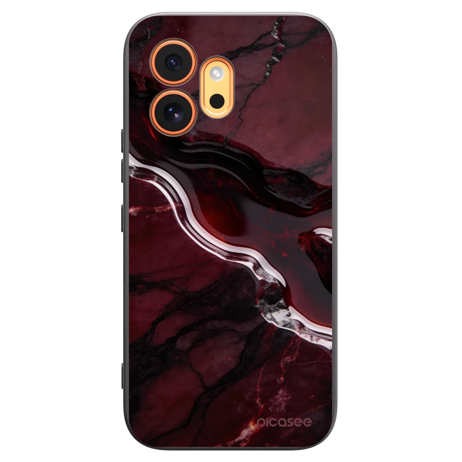 Picasee silikonový černý obal pro Honor 600 - Cherry stone