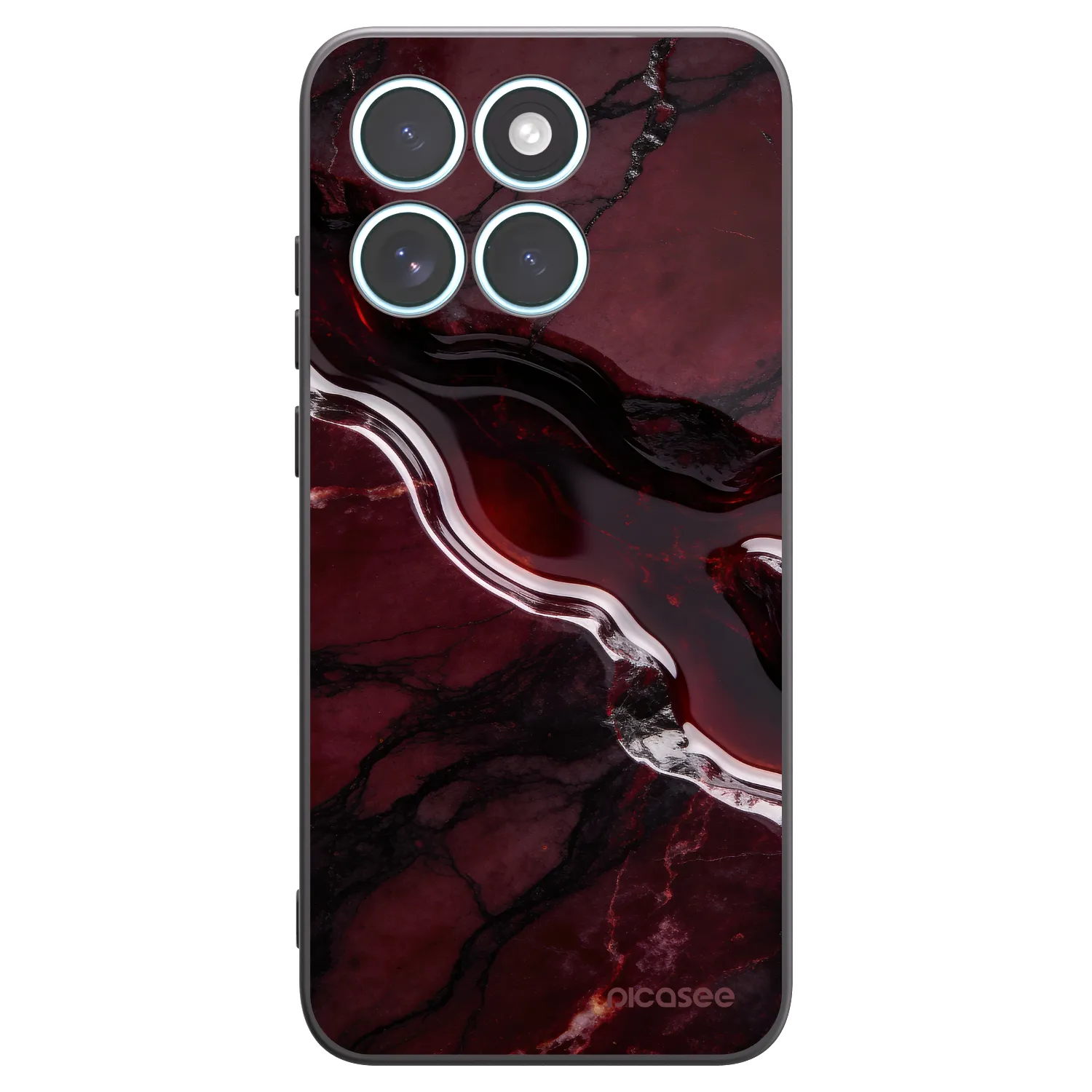 Picasee silikonový černý obal pro Motorola Edge 70 Fusion - Cherry stone