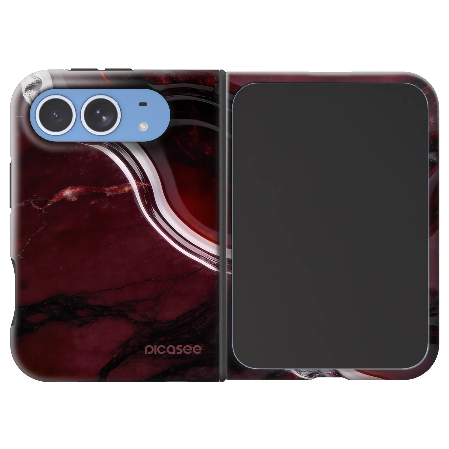 Picasee Fashion Case MagSafe Apple iPhone Duo - Cherry stone