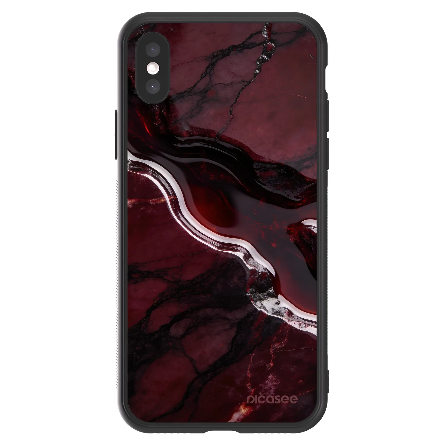 Picasee ULTIMATE CASE pro Apple iPhone X/XS - Cherry stone