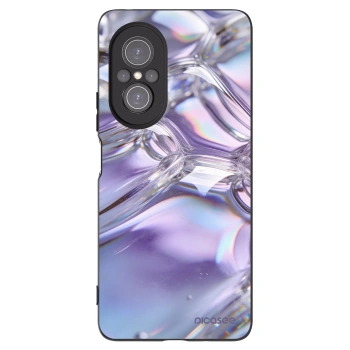 Picasee silikonový černý obal pro Huawei Nova 9 SE - Iridescent bubbles