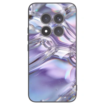 Picasee silikonový černý obal pro Xiaomi Redmi Note 15 Pro+ - Iridescent bubbles