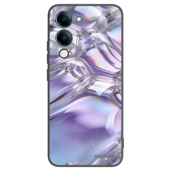 Picasee silikonový černý obal pro Vivo Y29s 5G - Iridescent bubbles