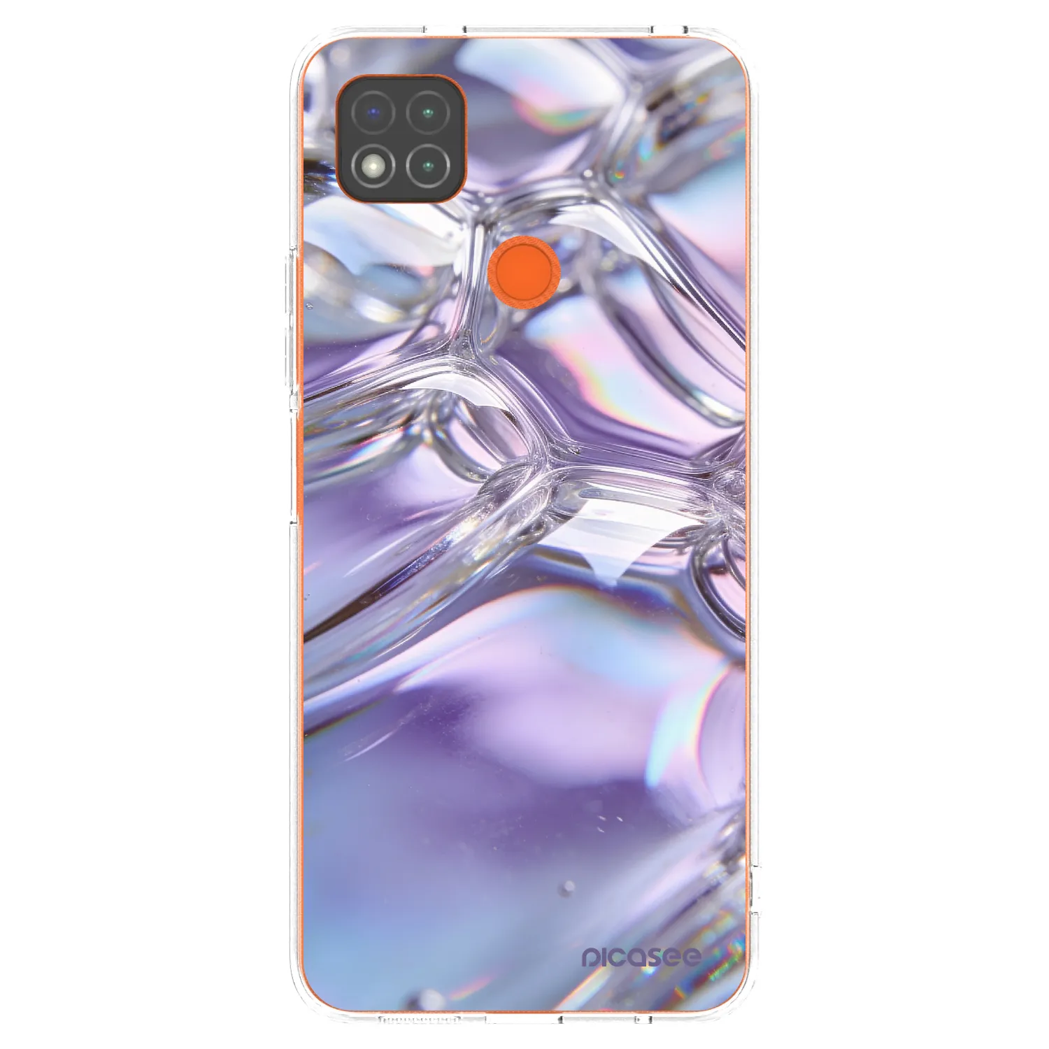 Picasee silikonový průhledný obal pro Xiaomi Redmi 9C - Iridescent bubbles