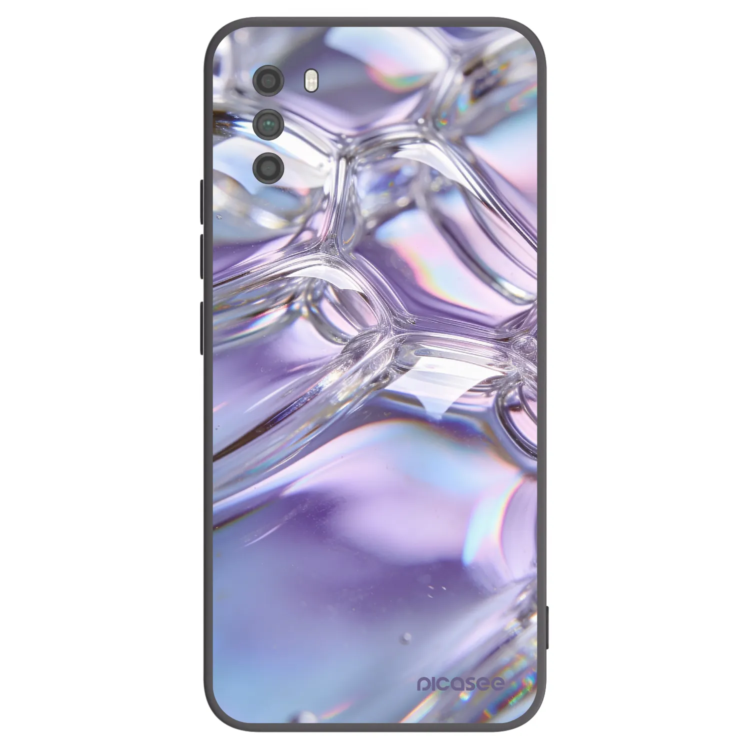 Picasee silikonový černý obal pro Xiaomi Poco M3 - Iridescent bubbles