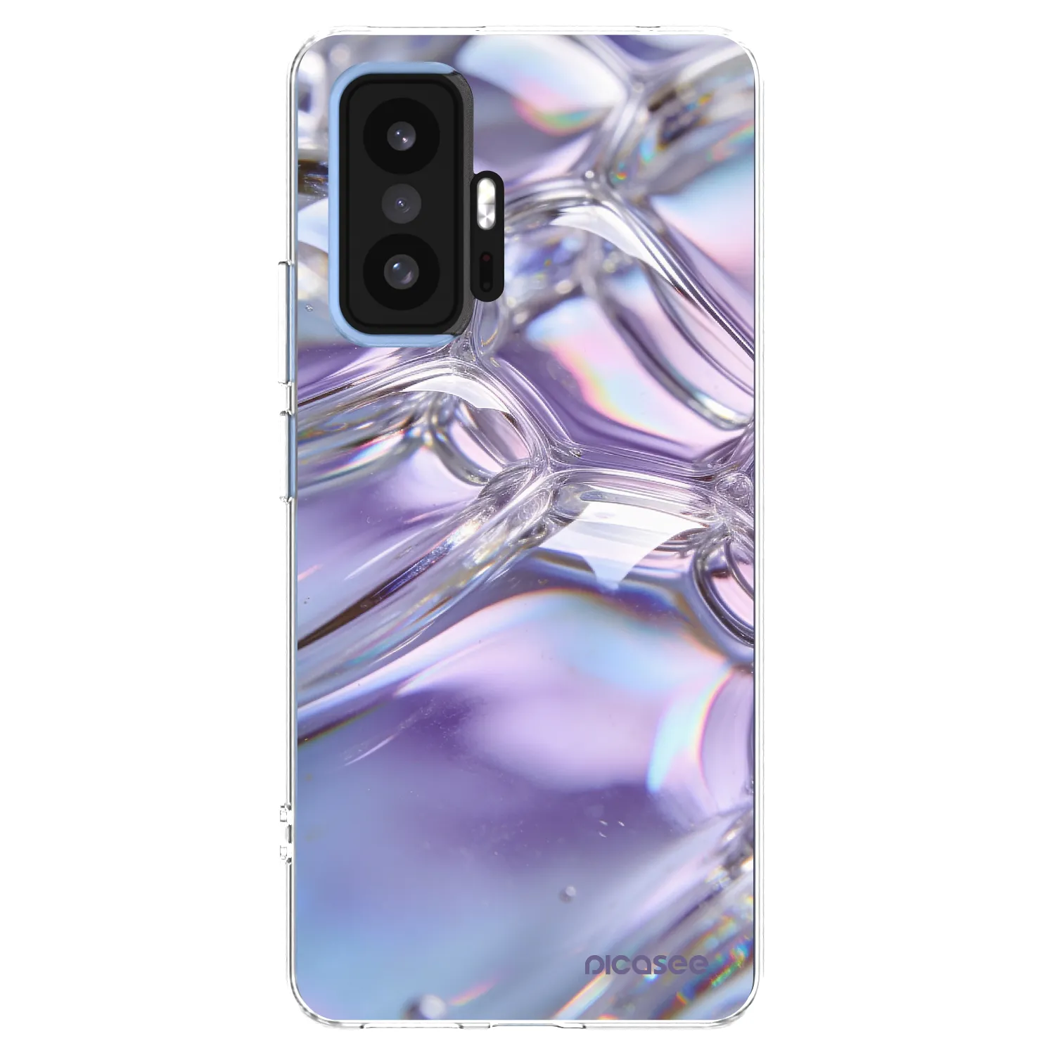 Picasee silikonový průhledný obal pro Xiaomi 11T Pro - Iridescent bubbles